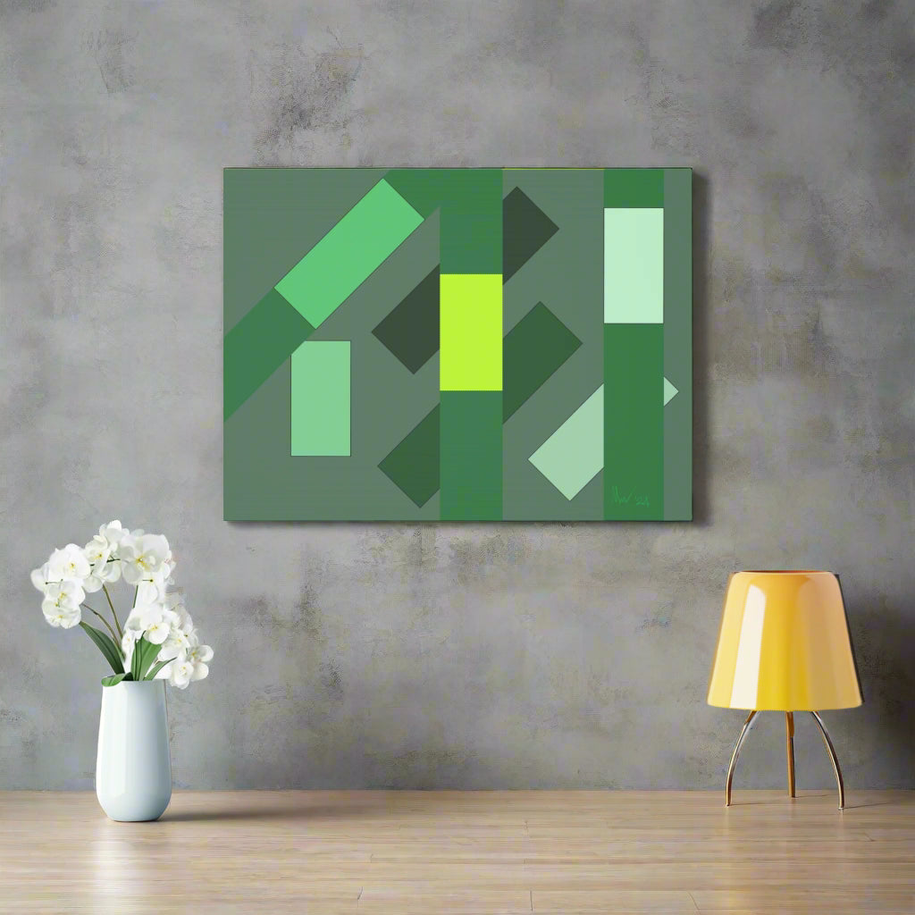 Green flyover (A)- Classic canvas (Free shipping in Australia)
