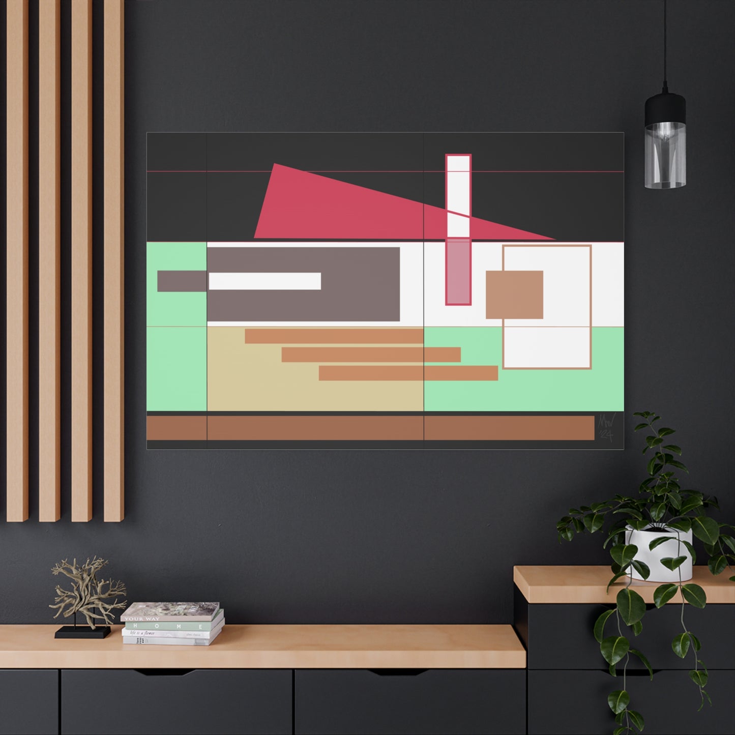 Green poise (A)- Classic canvas (Free shipping in Australia)