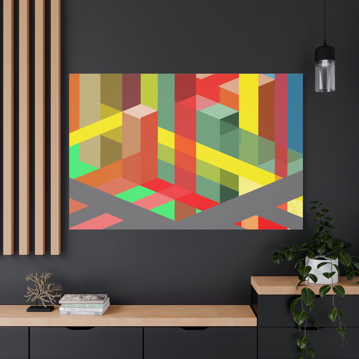 Vibrant urban complexity (U)- Free shipping in the US