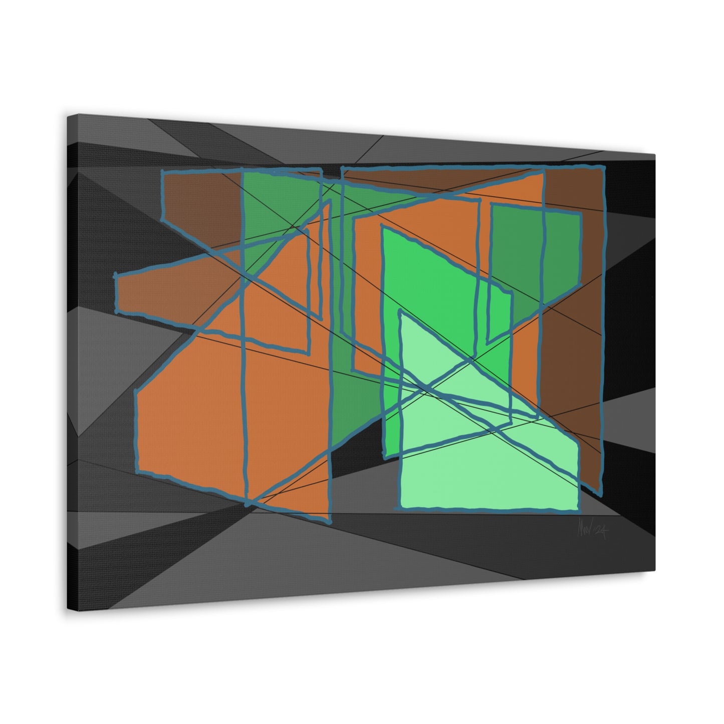 Planar intrigue 2 (A)- Classic canvas (Free shipping in Australia)