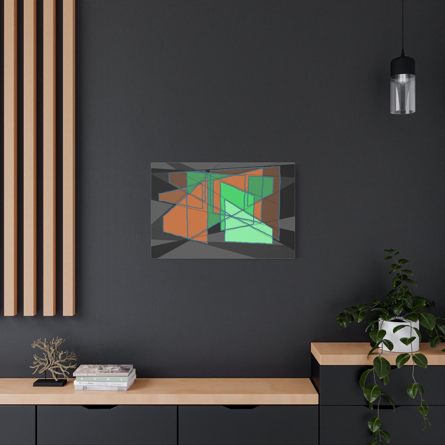 Planar intrigue 2 (A)- Classic canvas (Free shipping in Australia)