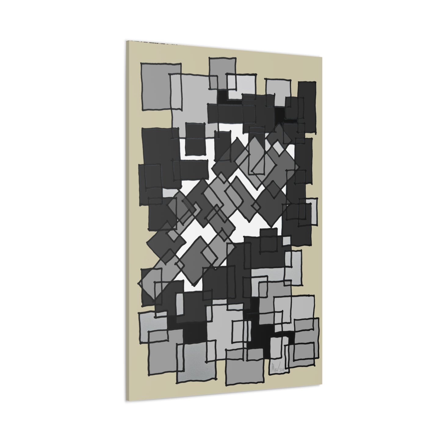 Blocks puzzle (A)- Classic canvas (Free shipping in Australia)