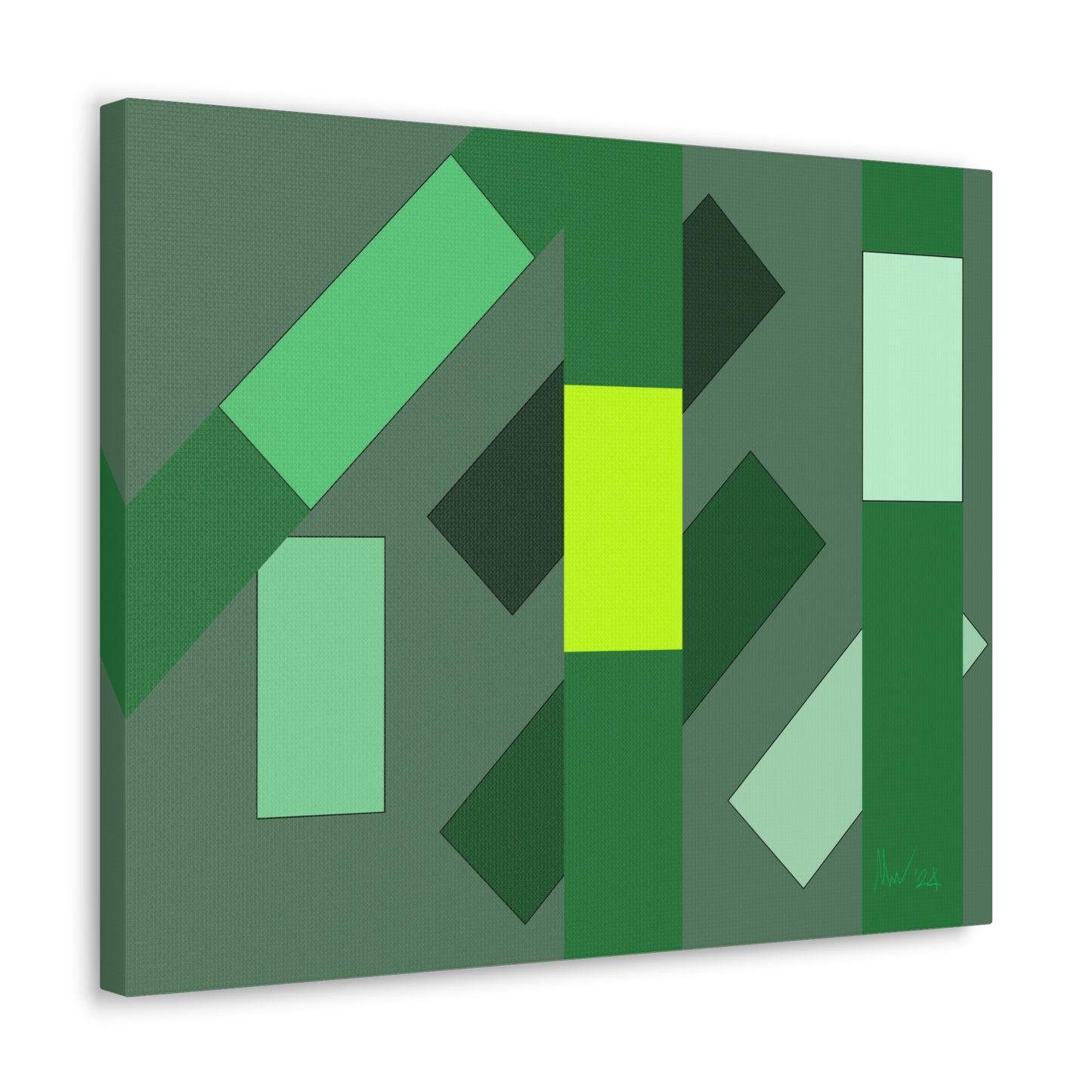 Green flyover (A)- Classic canvas (Free shipping in Australia)