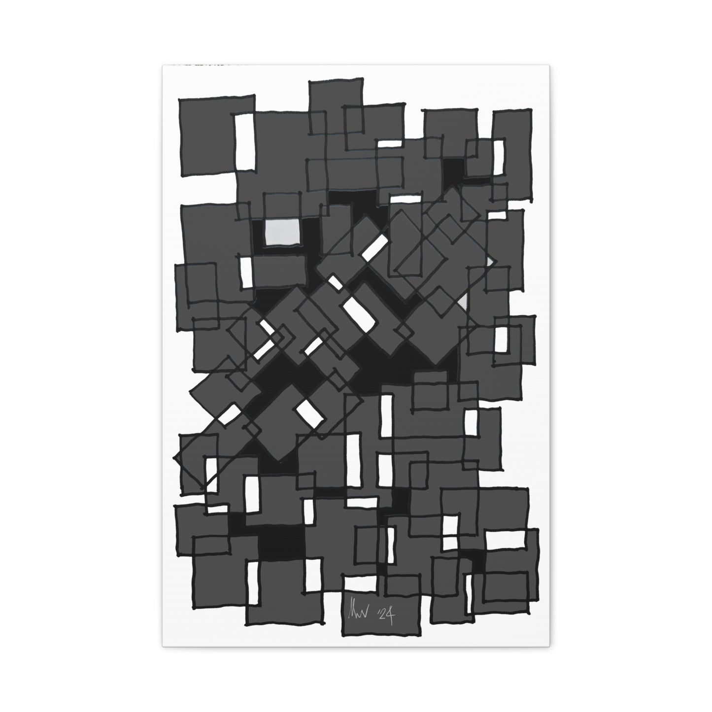 Blocks- secret map (A)- Classic canvas (Free shipping in Australia)