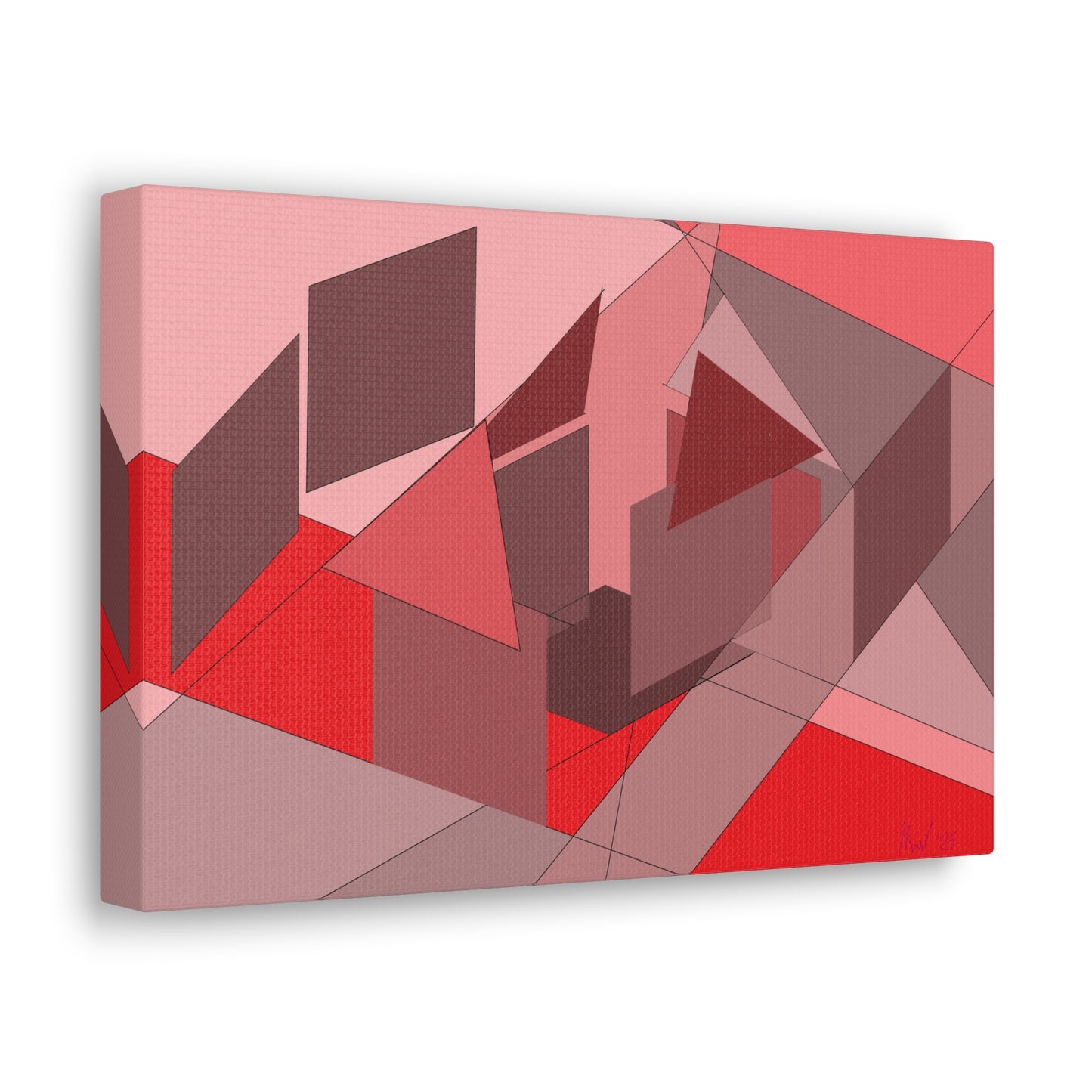 On site at sunset (A)- Classic canvas (Free shipping in Australia)