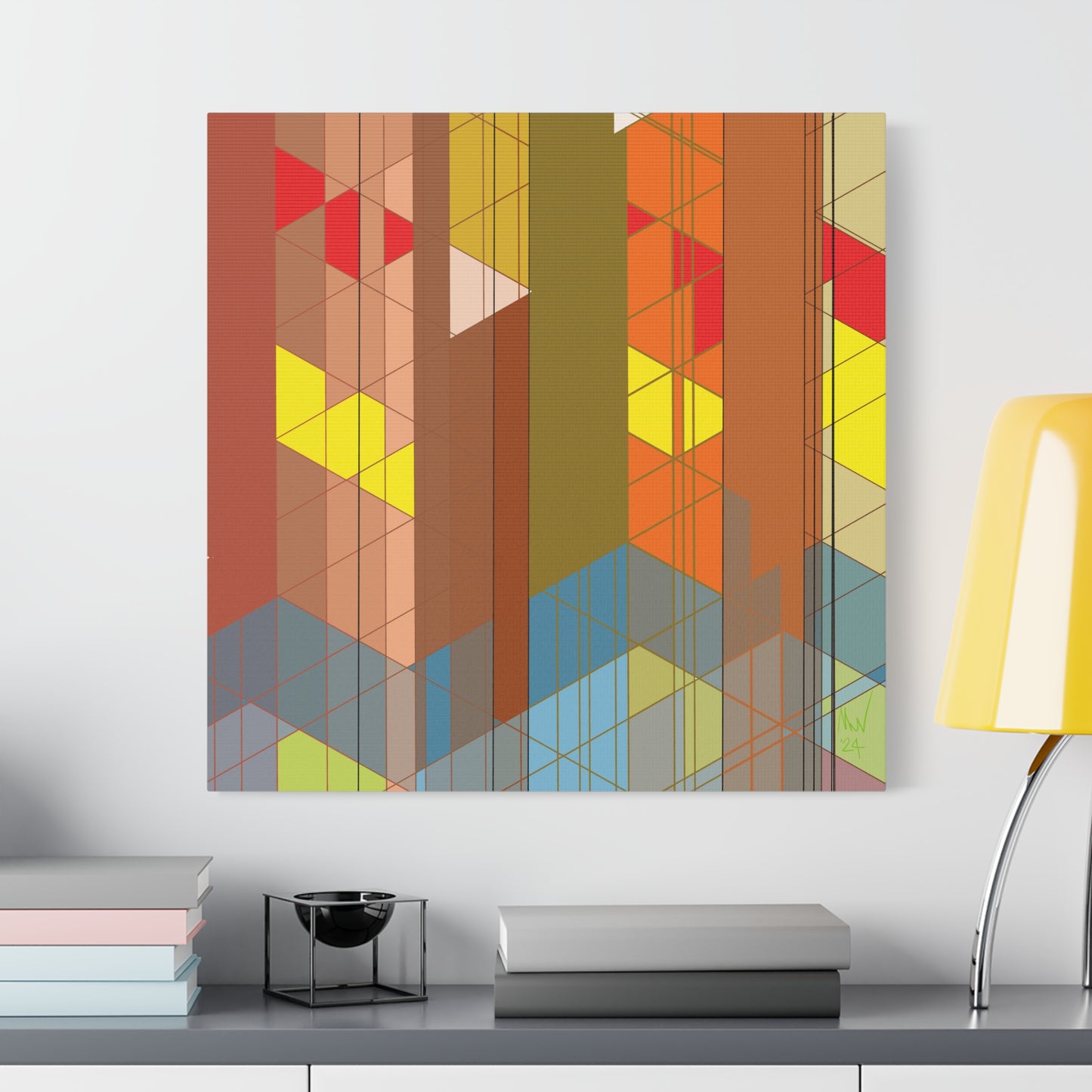 Subdued complexity (A)- Classic canvas (Free shipping in Australia)