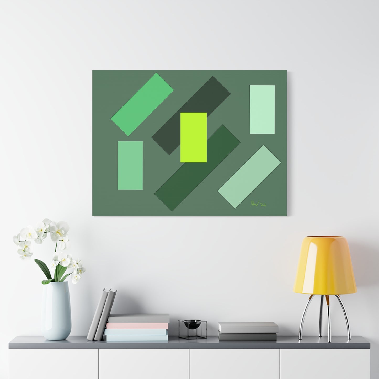 Green float flyover (A)- Classic Canvas (Free shipping in Australia)