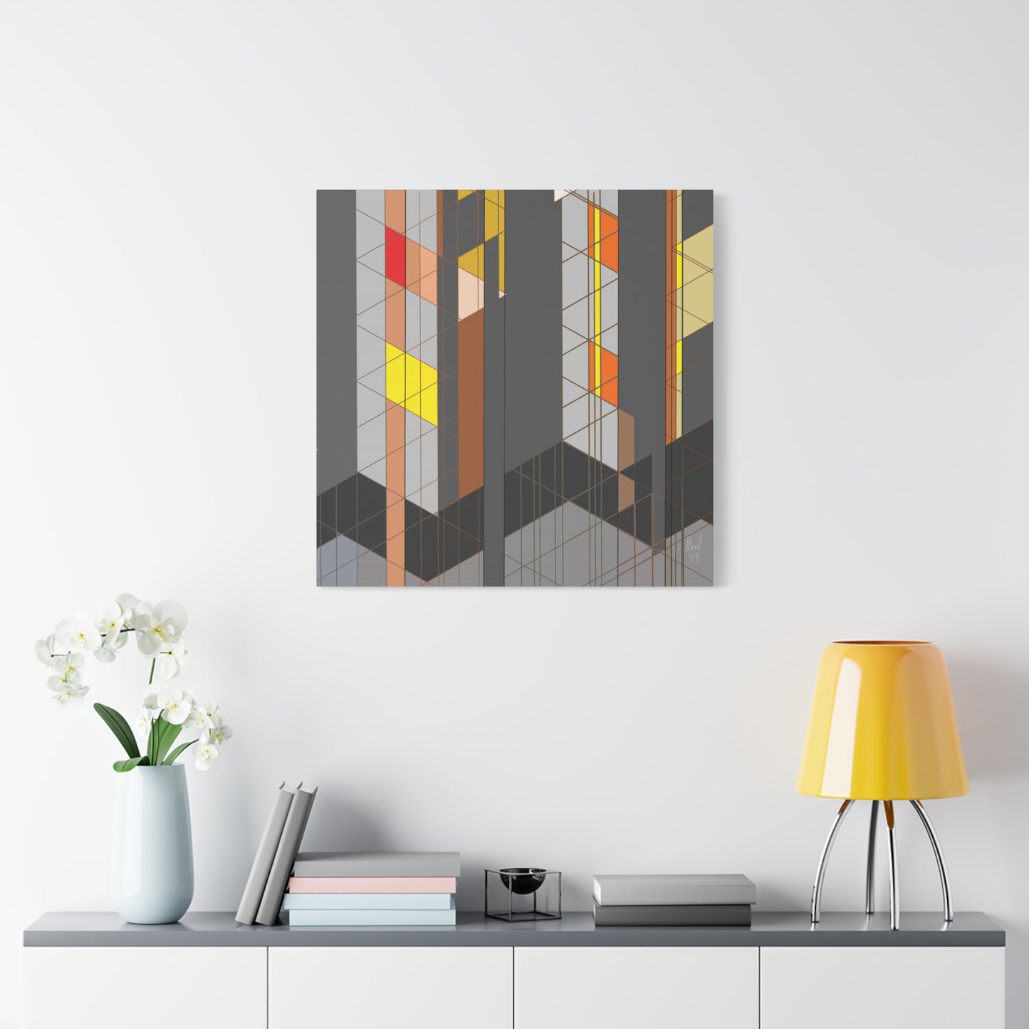 Chequered complexity (A). Classic canvas (Free shipping in Australia)