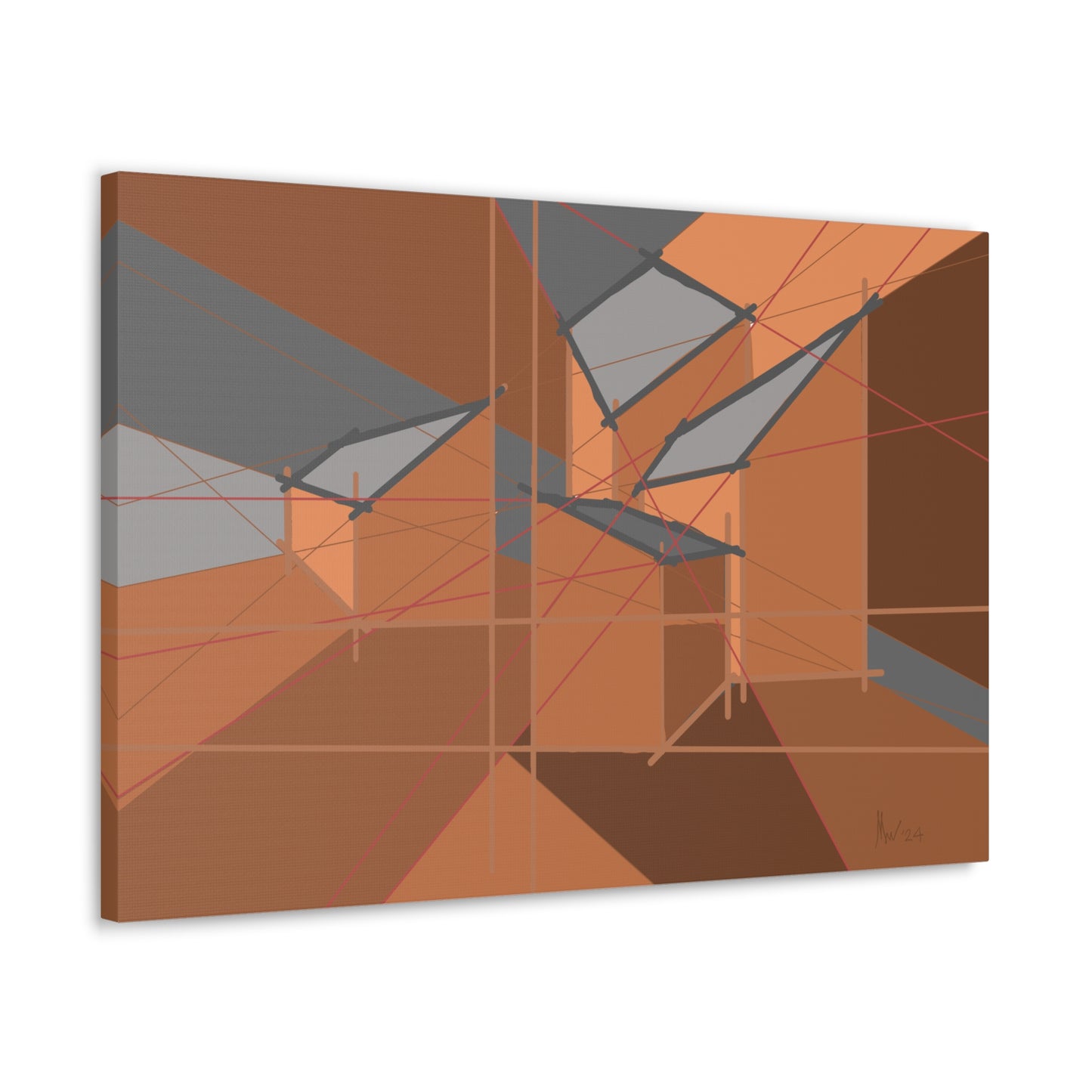 Playful brown 2 (A)- Classic canvas (Free shipping in Australia)