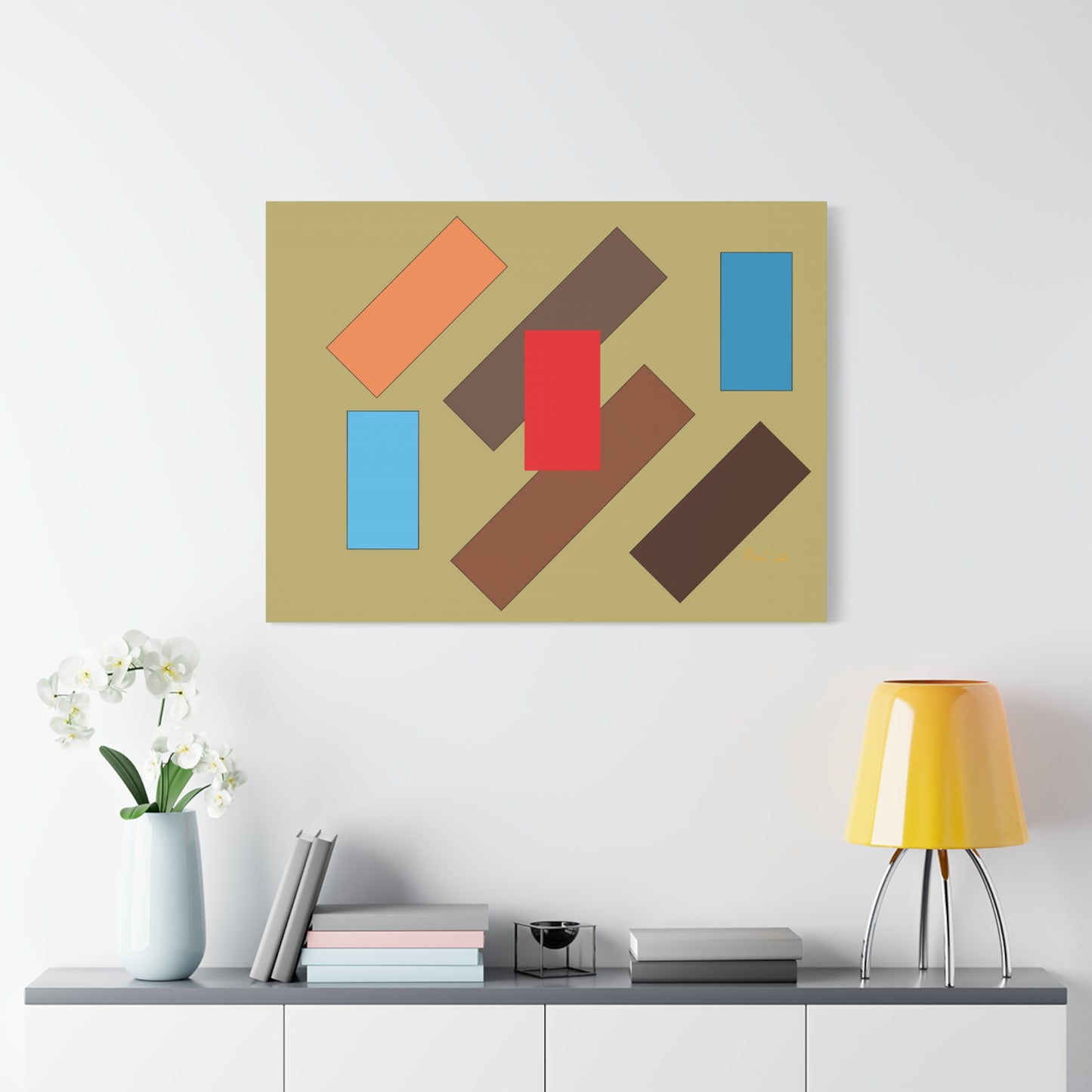 Vibrant floating flyover (A)- Classic Canvas (Free shipping in Australia)