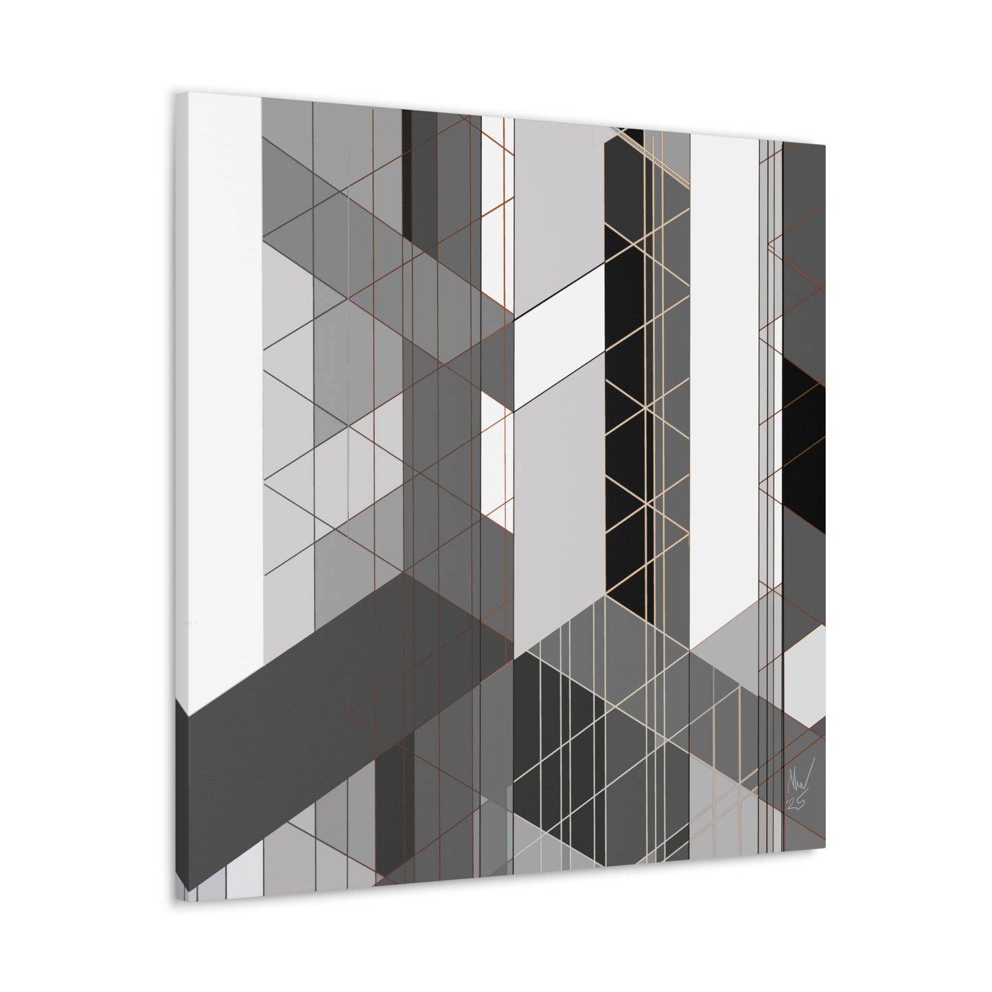 Urban complexity- B & W (A)- Classic canvas (Free shipping in Australia)