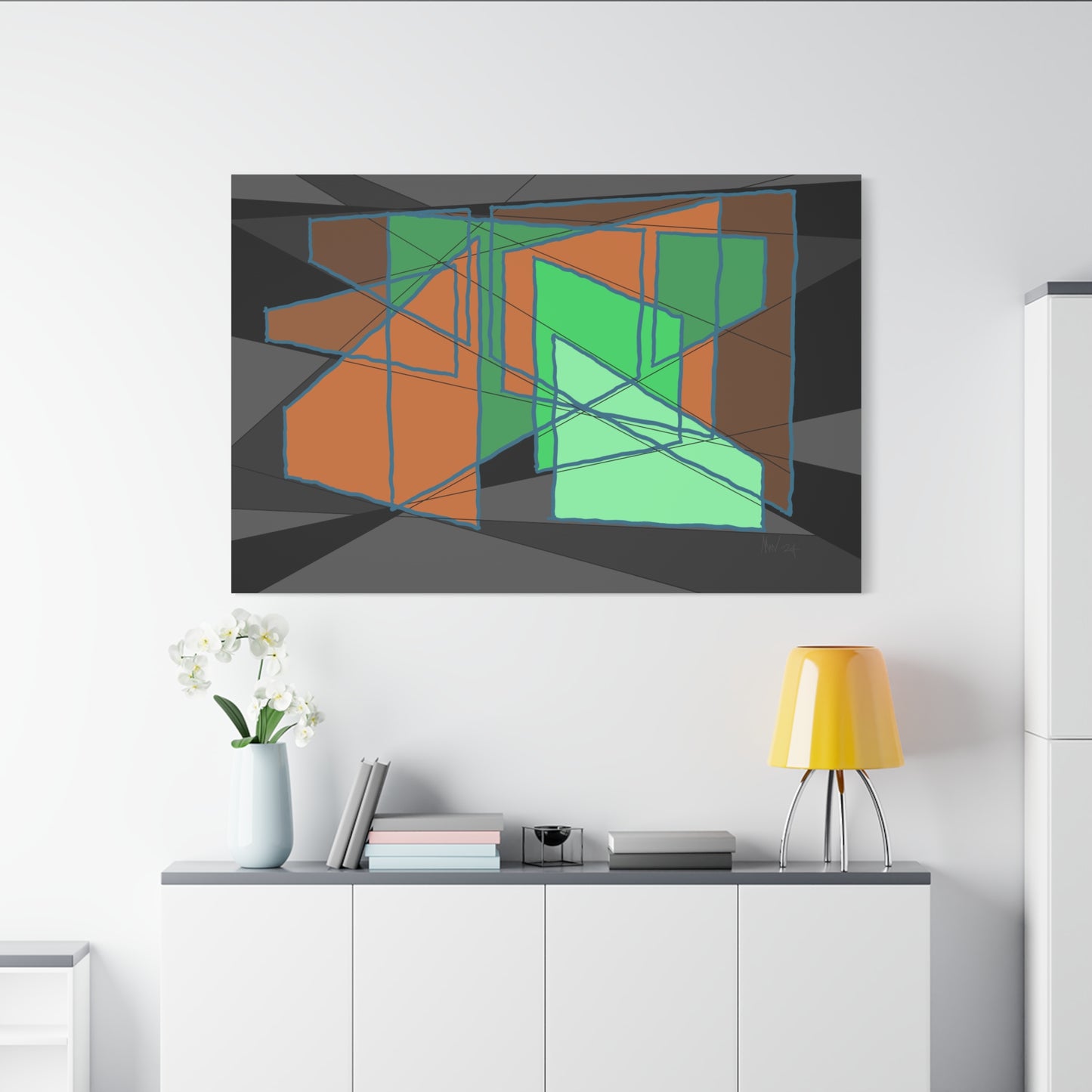 Planar intrigue 2 (A)- Classic canvas (Free shipping in Australia)