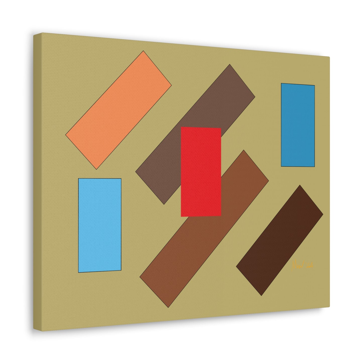 Vibrant floating flyover (A)- Classic Canvas (Free shipping in Australia)