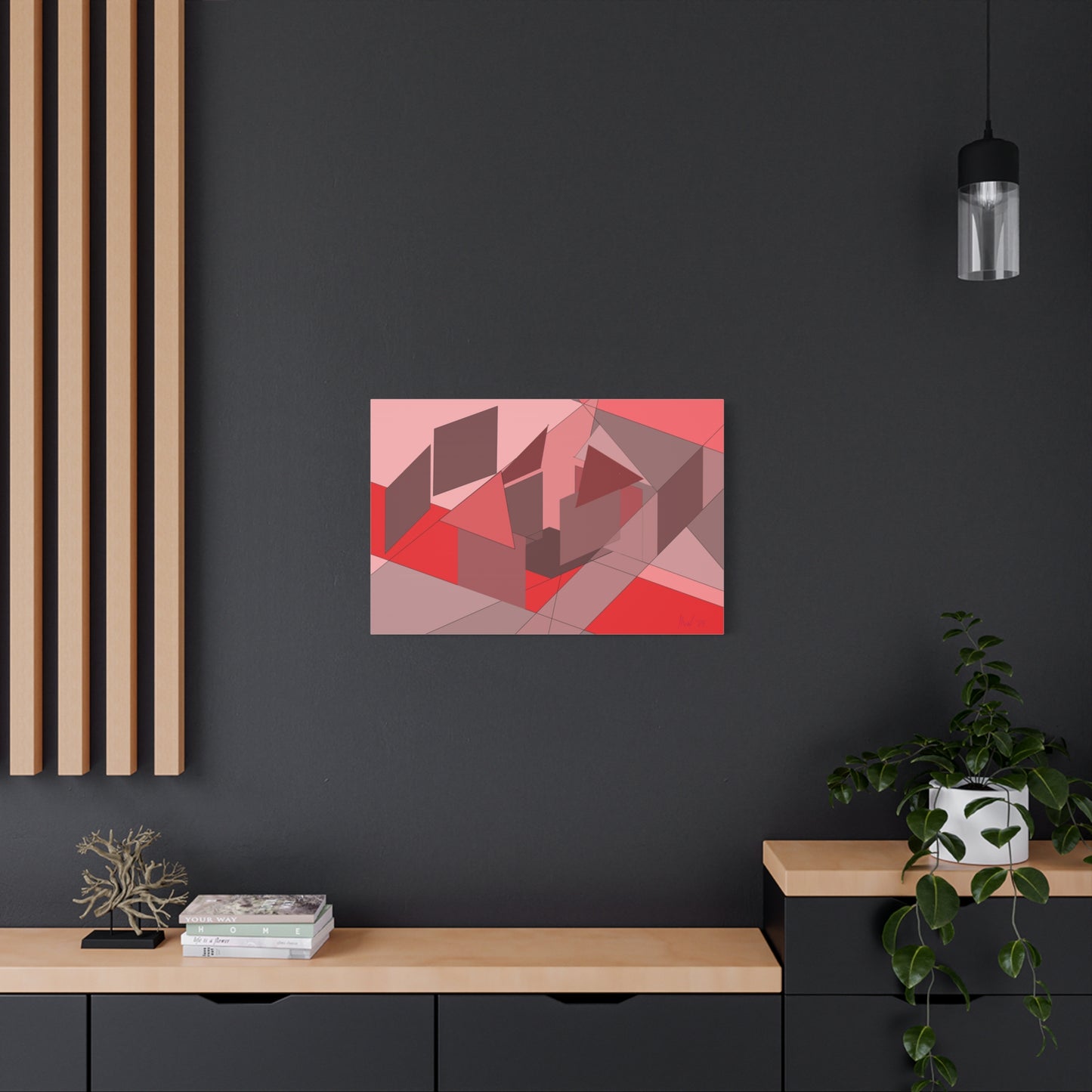 On site at sunset (A)- Classic canvas (Free shipping in Australia)