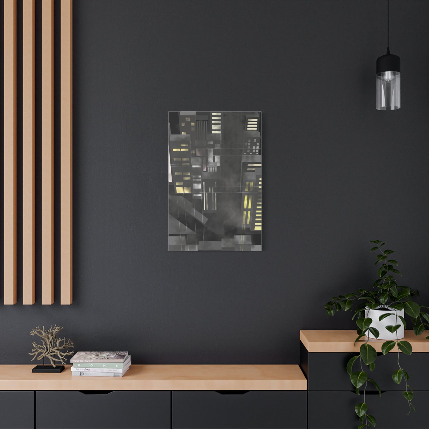 Skyward misty urbanscape (U)- Free shipping in the US