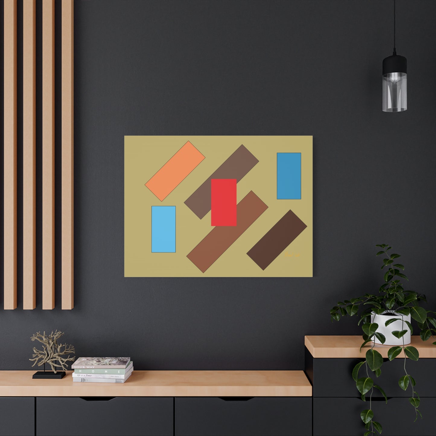 Vibrant floating flyover (A)- Classic Canvas (Free shipping in Australia)