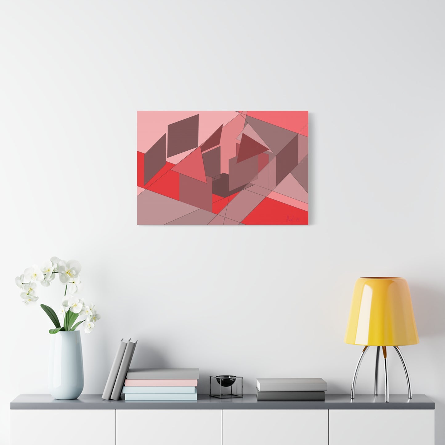 On site at sunset (A)- Classic canvas (Free shipping in Australia)