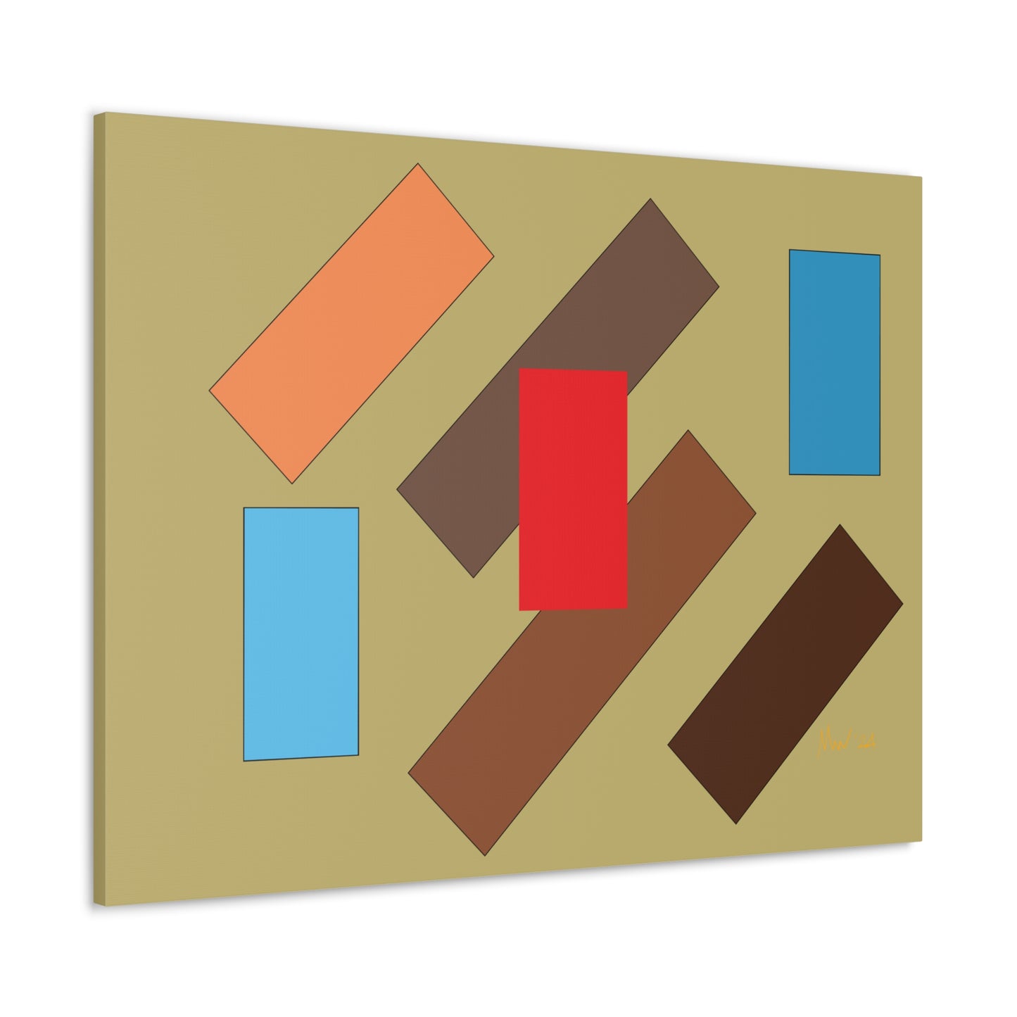 Vibrant floating flyover (A)- Classic Canvas (Free shipping in Australia)