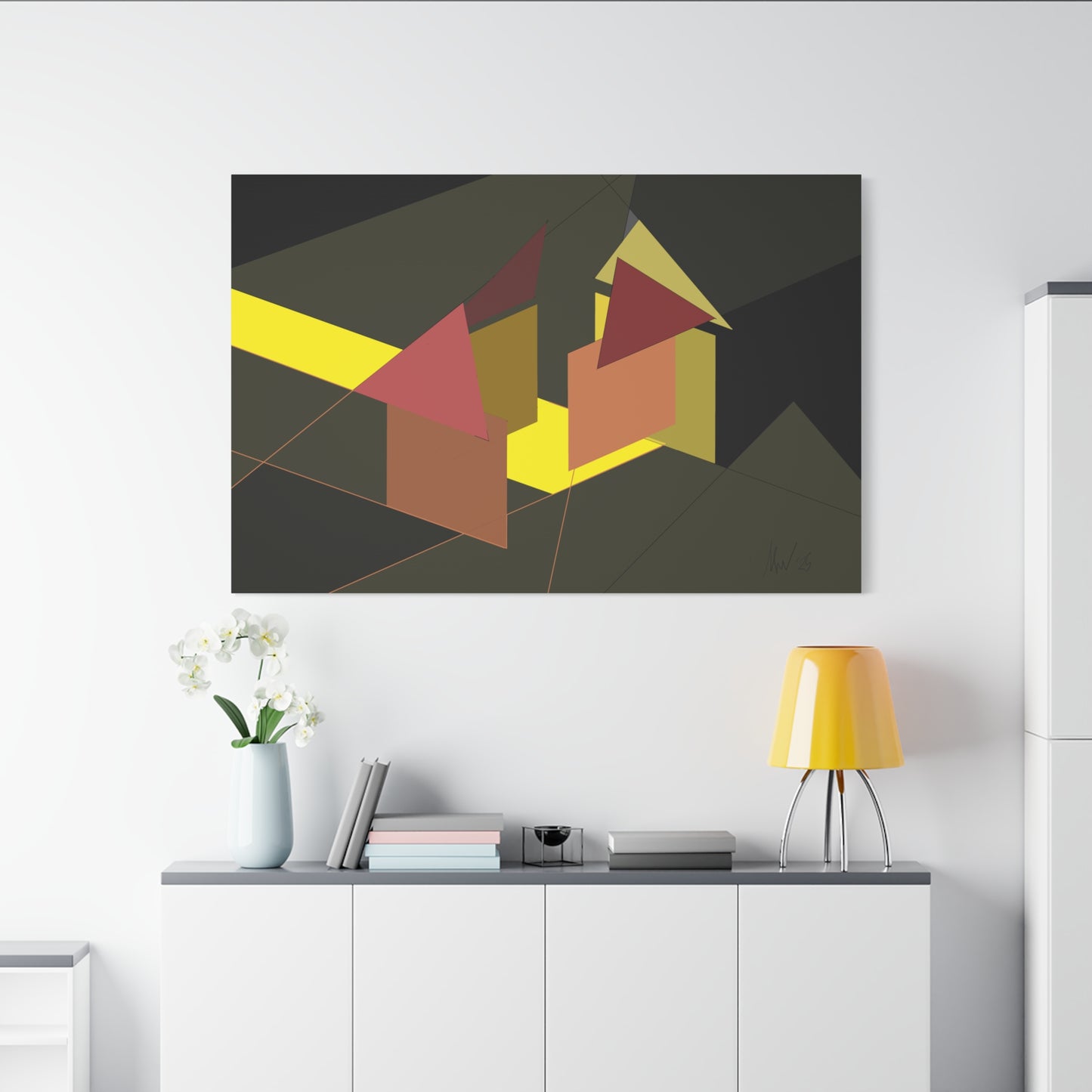 On site at dusk (A)- Classic canvas (Free shipping in Australia)