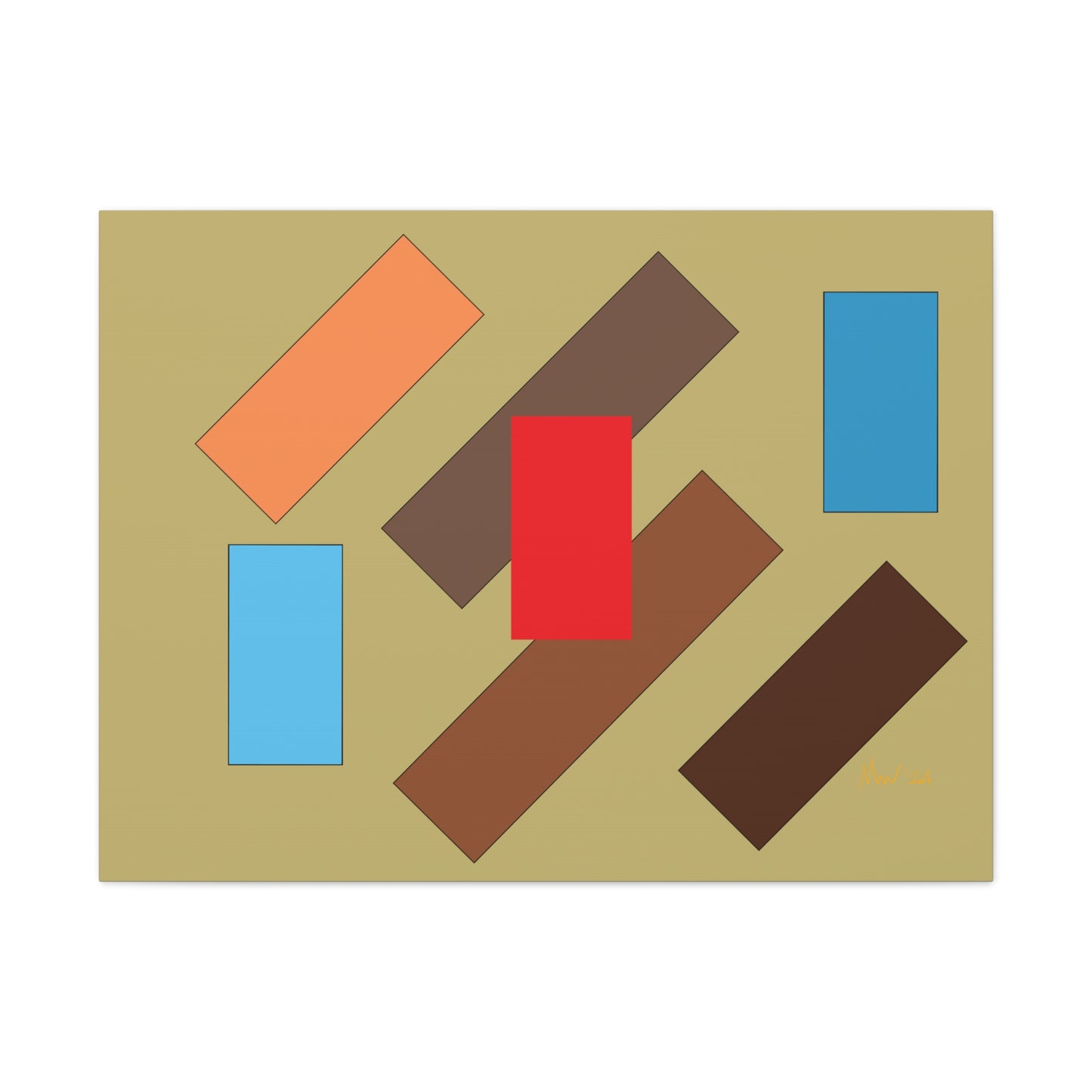 Vibrant floating flyover (A)- Classic Canvas (Free shipping in Australia)
