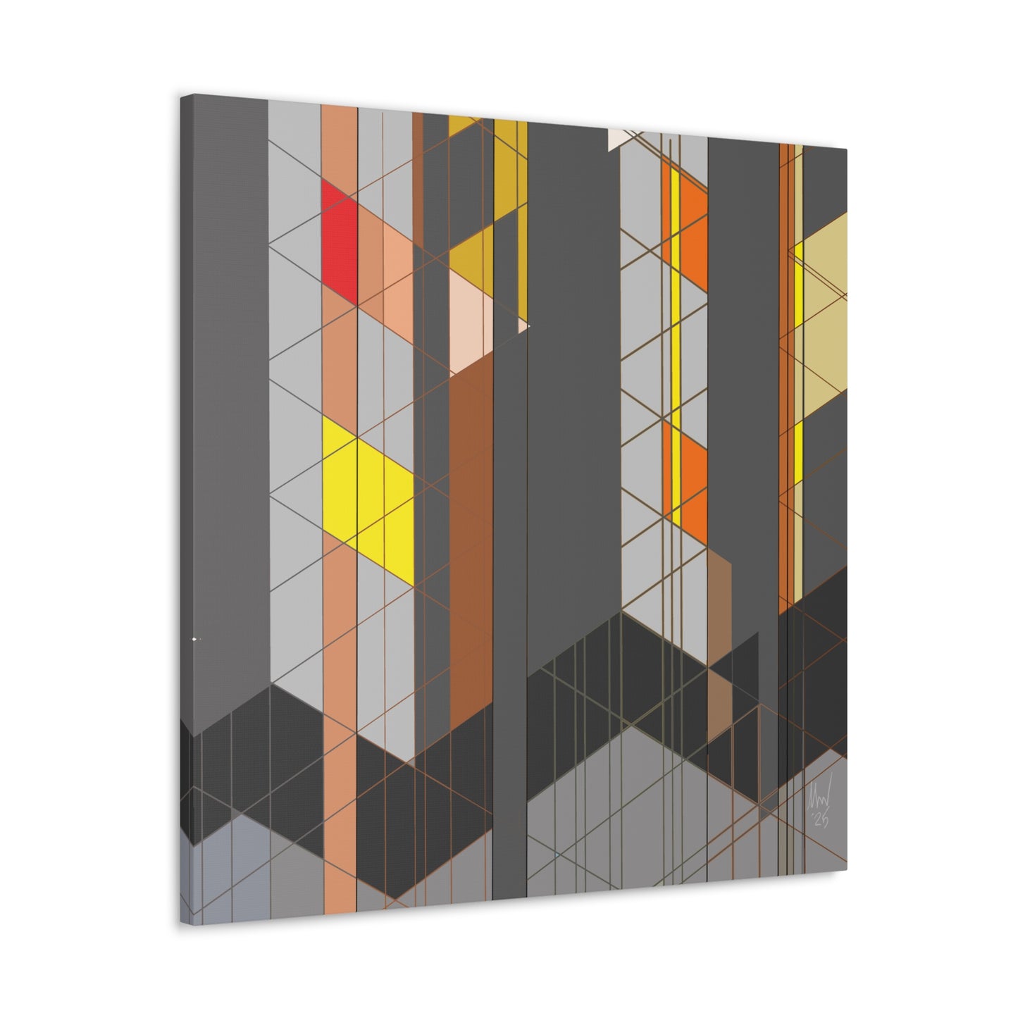 Chequered complexity (A). Classic canvas (Free shipping in Australia)