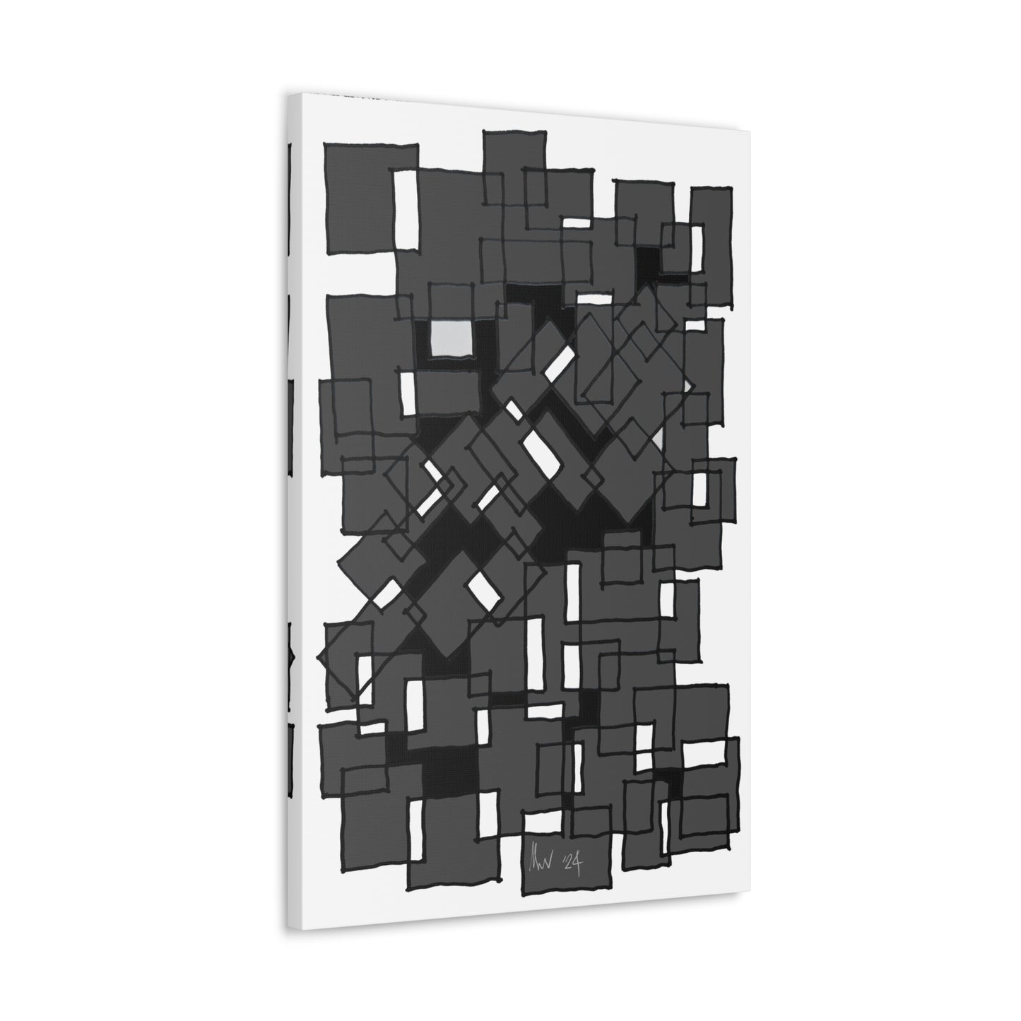 Blocks- secret map (A)- Classic canvas (Free shipping in Australia)