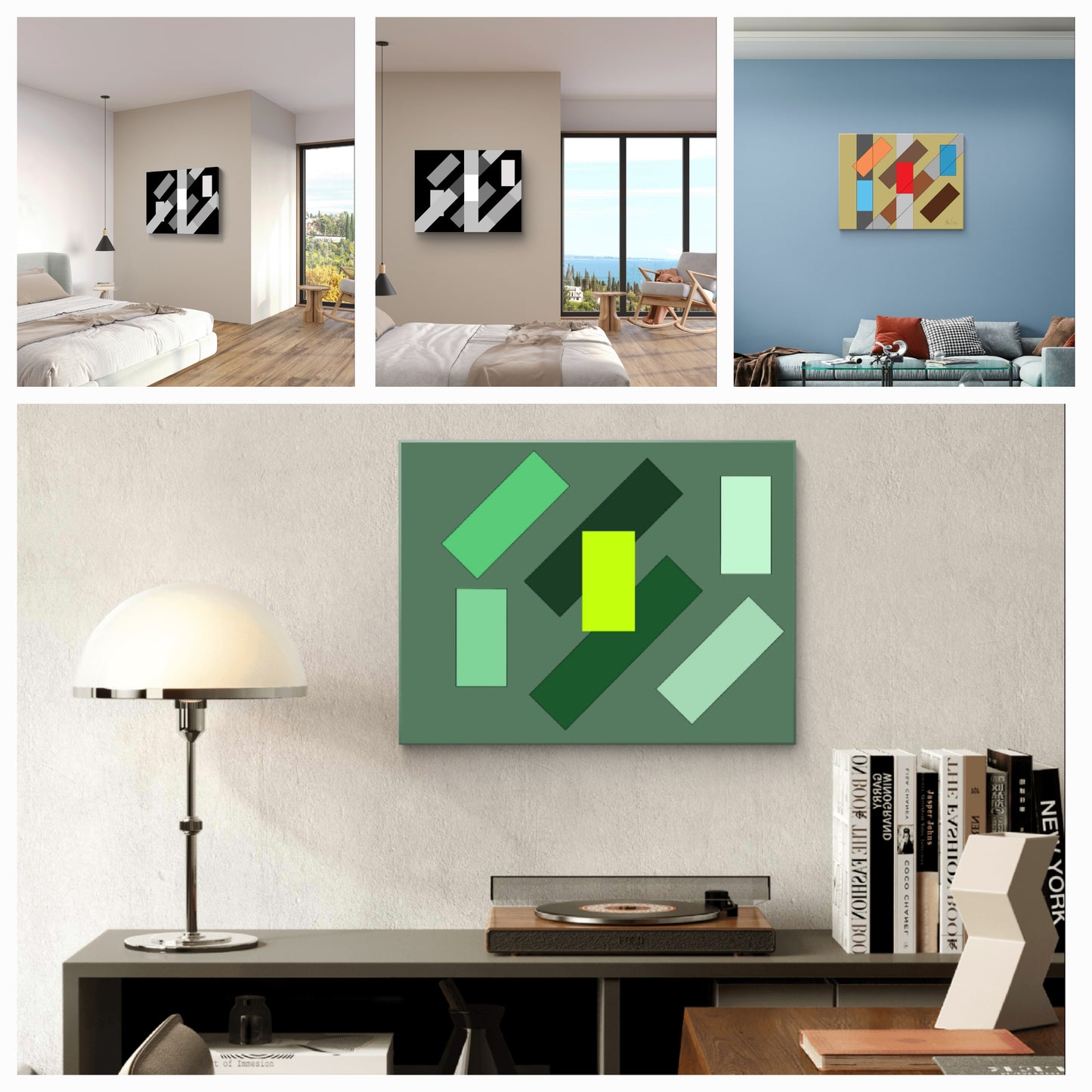 Green float flyover (A)- Classic Canvas (Free shipping in Australia)