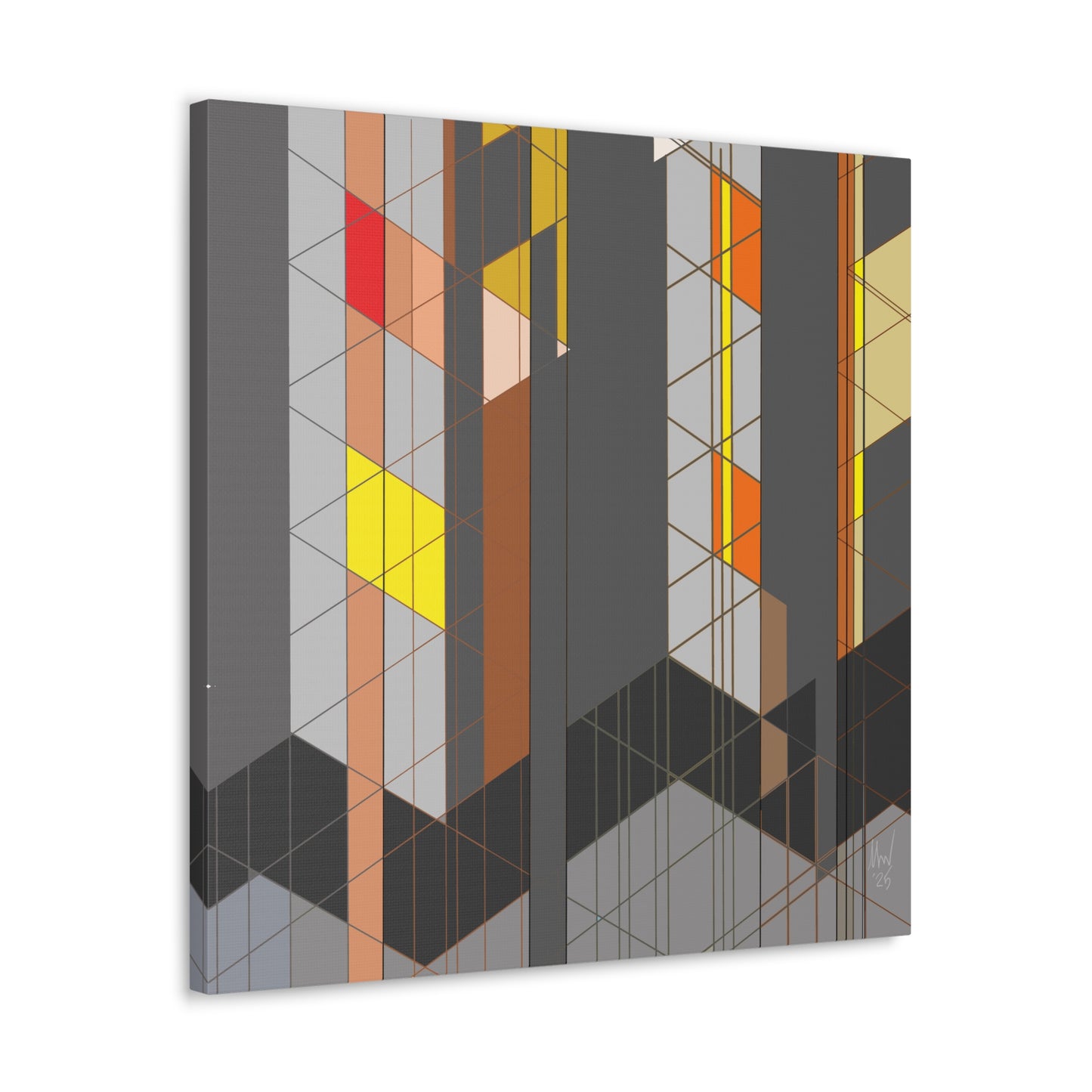 Chequered complexity (A). Classic canvas (Free shipping in Australia)