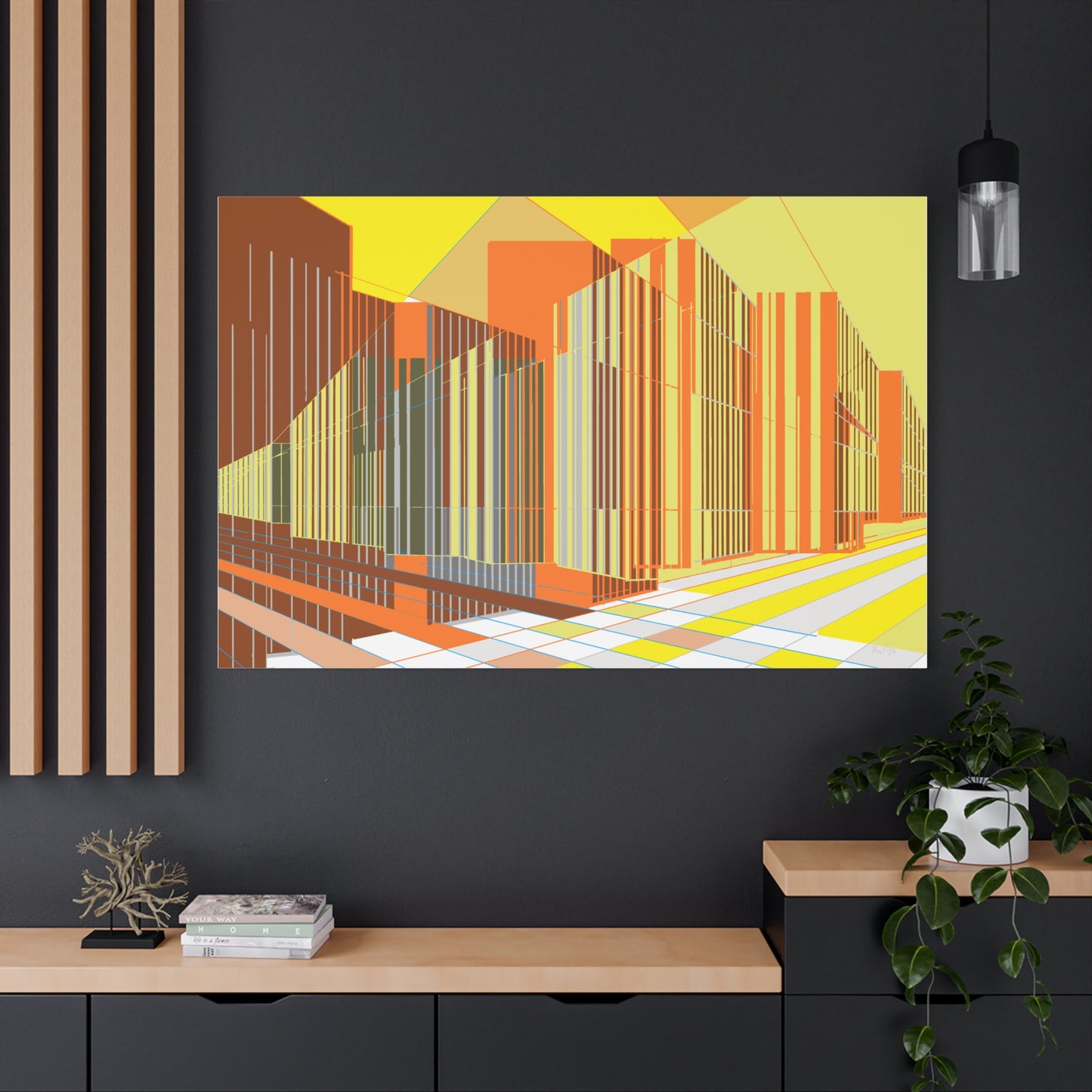 Both and, sunset (A)- Classic canvas (Free shipping in Australia)
