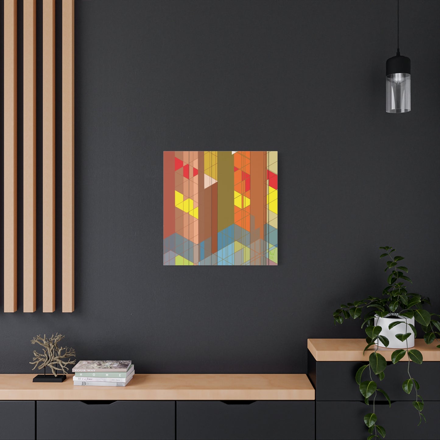 Subdued complexity (A)- Classic canvas (Free shipping in Australia)