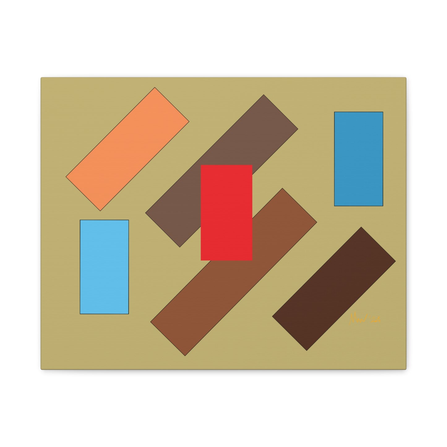 Vibrant floating flyover (A)- Classic Canvas (Free shipping in Australia)