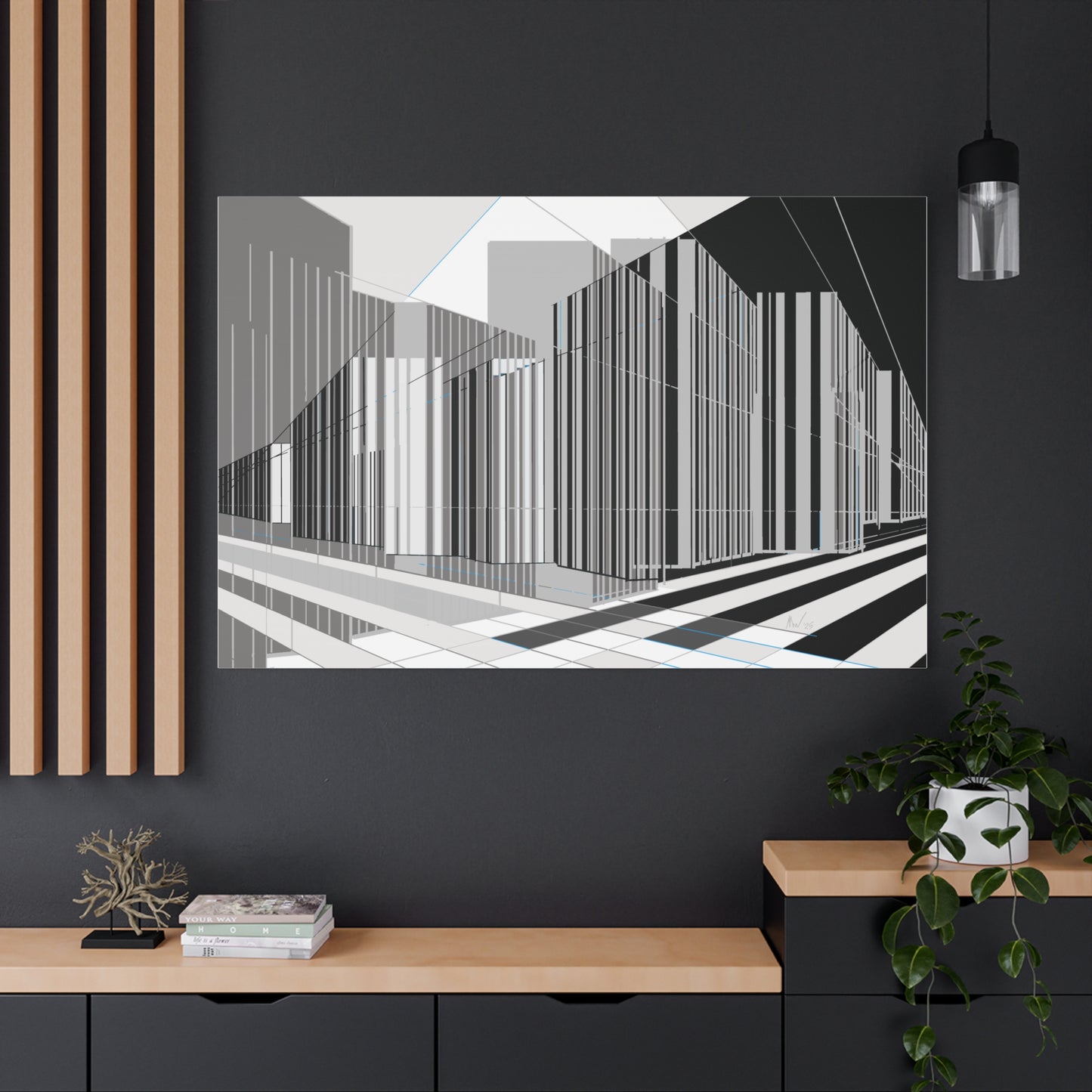 Both and, B & W (A)- Classic canvas (Free shipping in Australia)