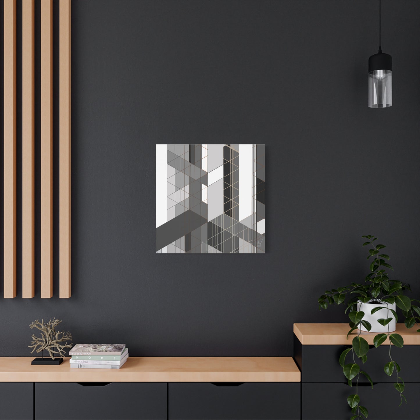 Urban complexity- B & W (A)- Classic canvas (Free shipping in Australia)