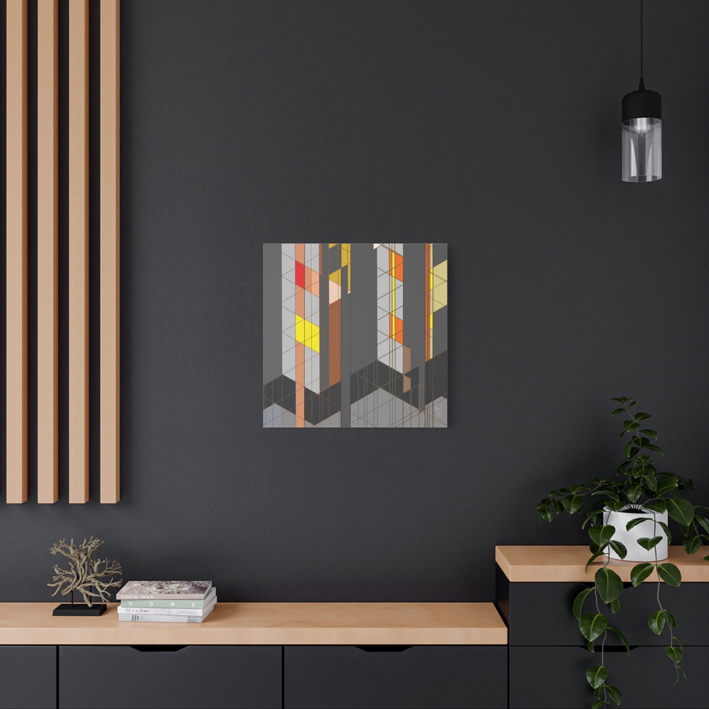 Chequered complexity (A). Classic canvas (Free shipping in Australia)