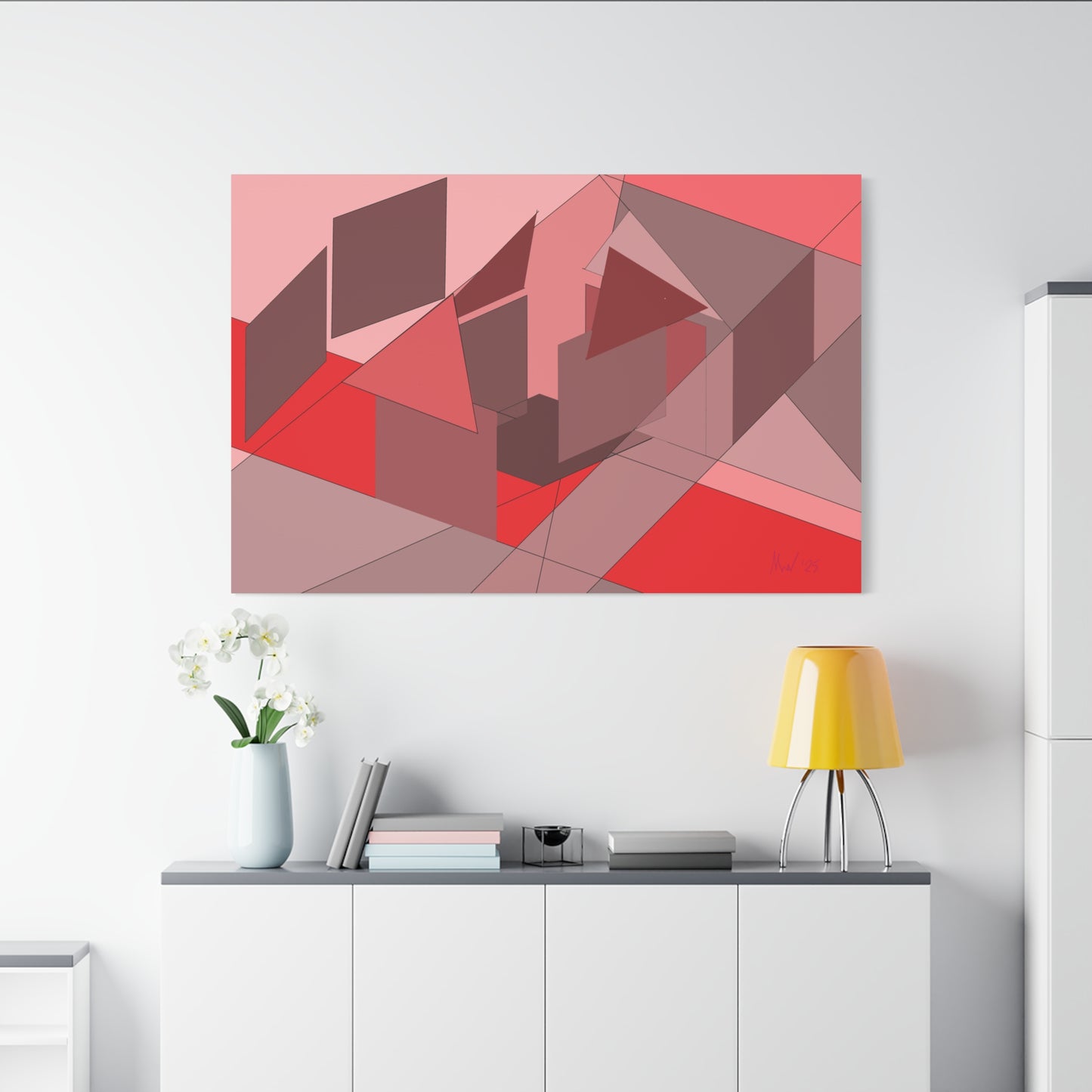 On site at sunset (A)- Classic canvas (Free shipping in Australia)