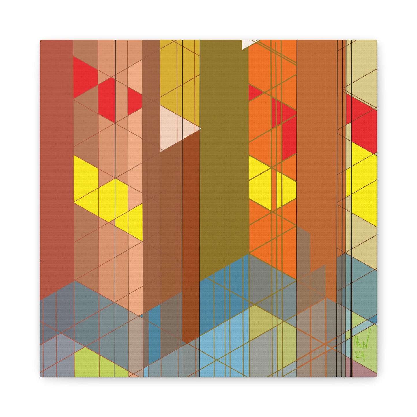 Subdued complexity (A)- Classic canvas (Free shipping in Australia)