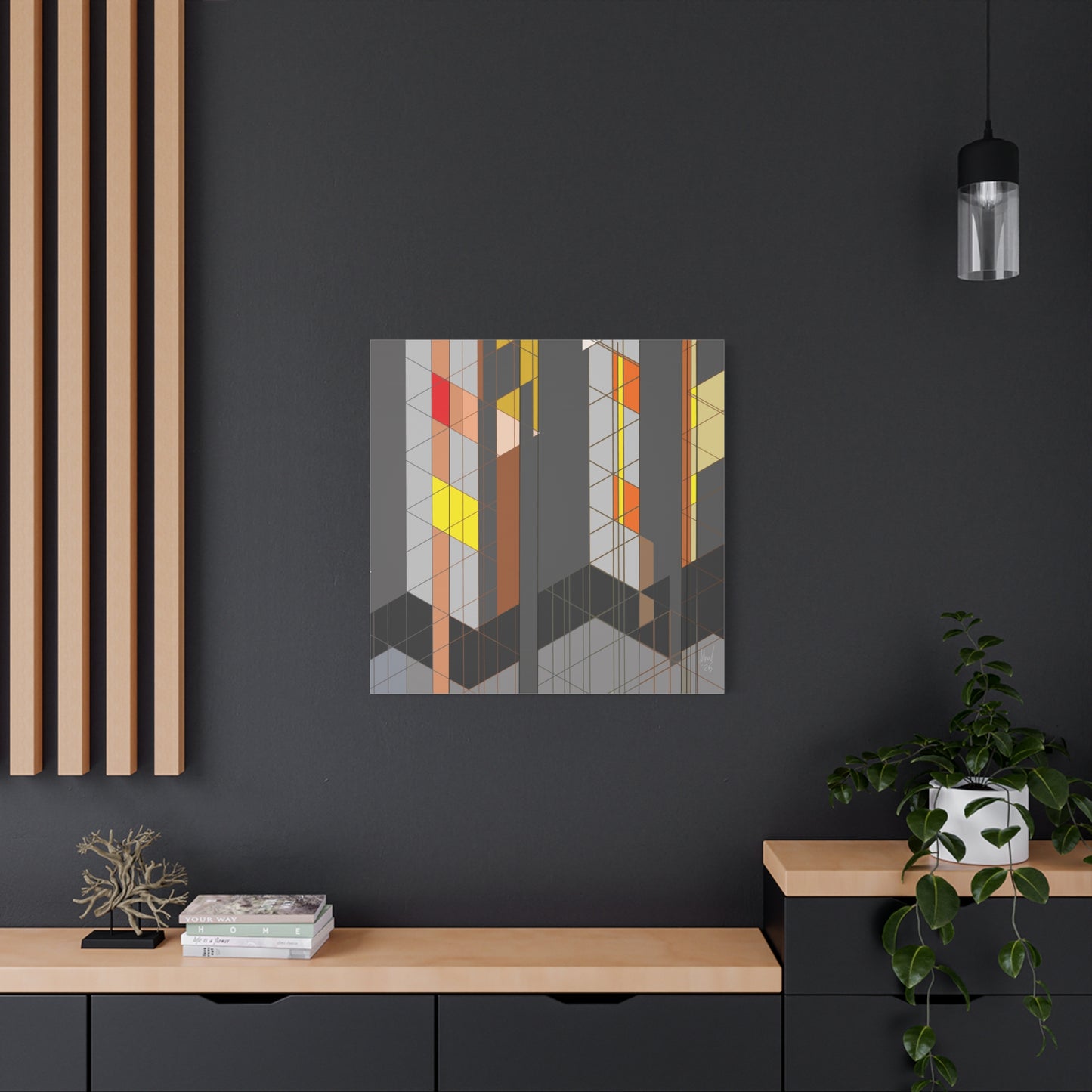 Chequered complexity (A). Classic canvas (Free shipping in Australia)