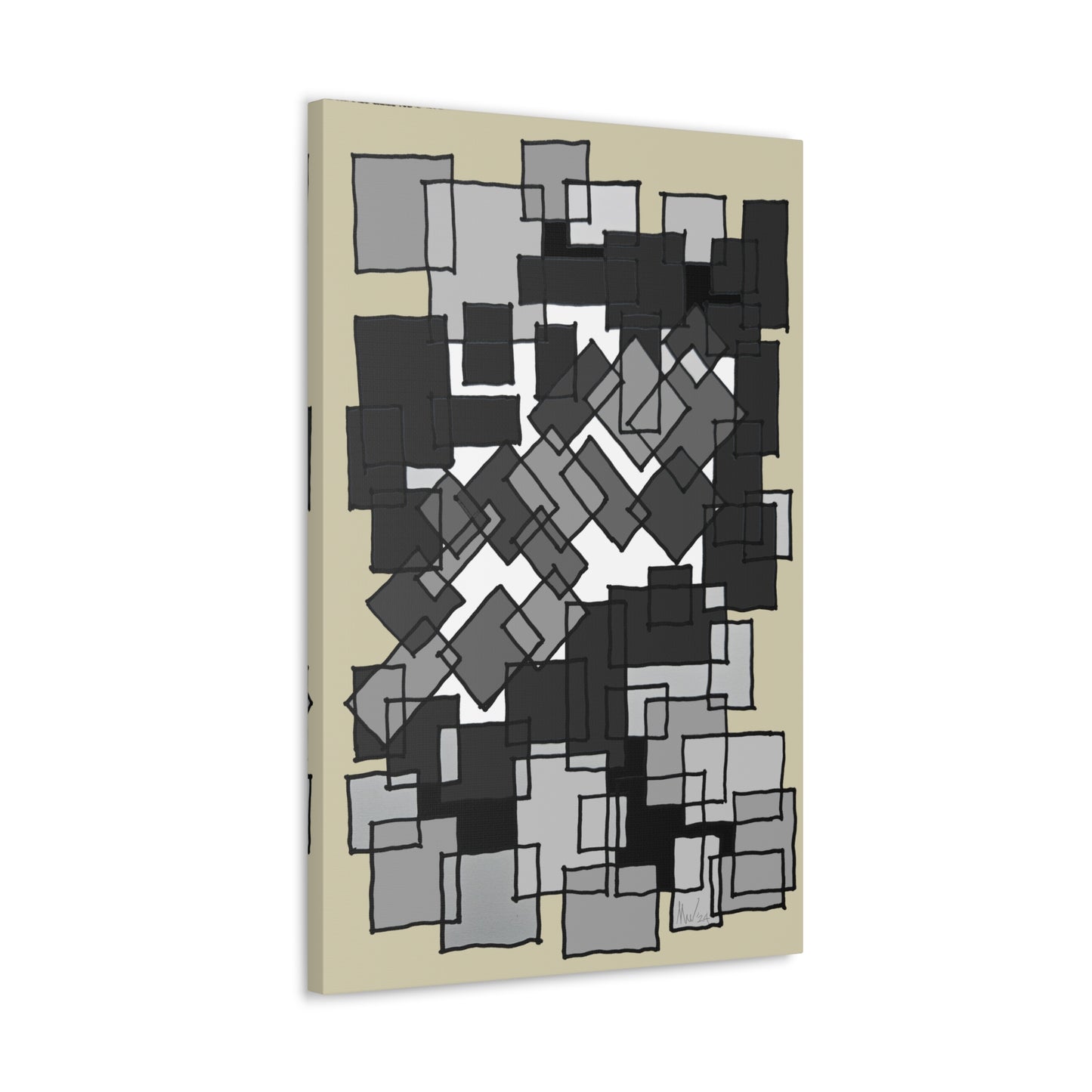 Blocks puzzle (A)- Classic canvas (Free shipping in Australia)