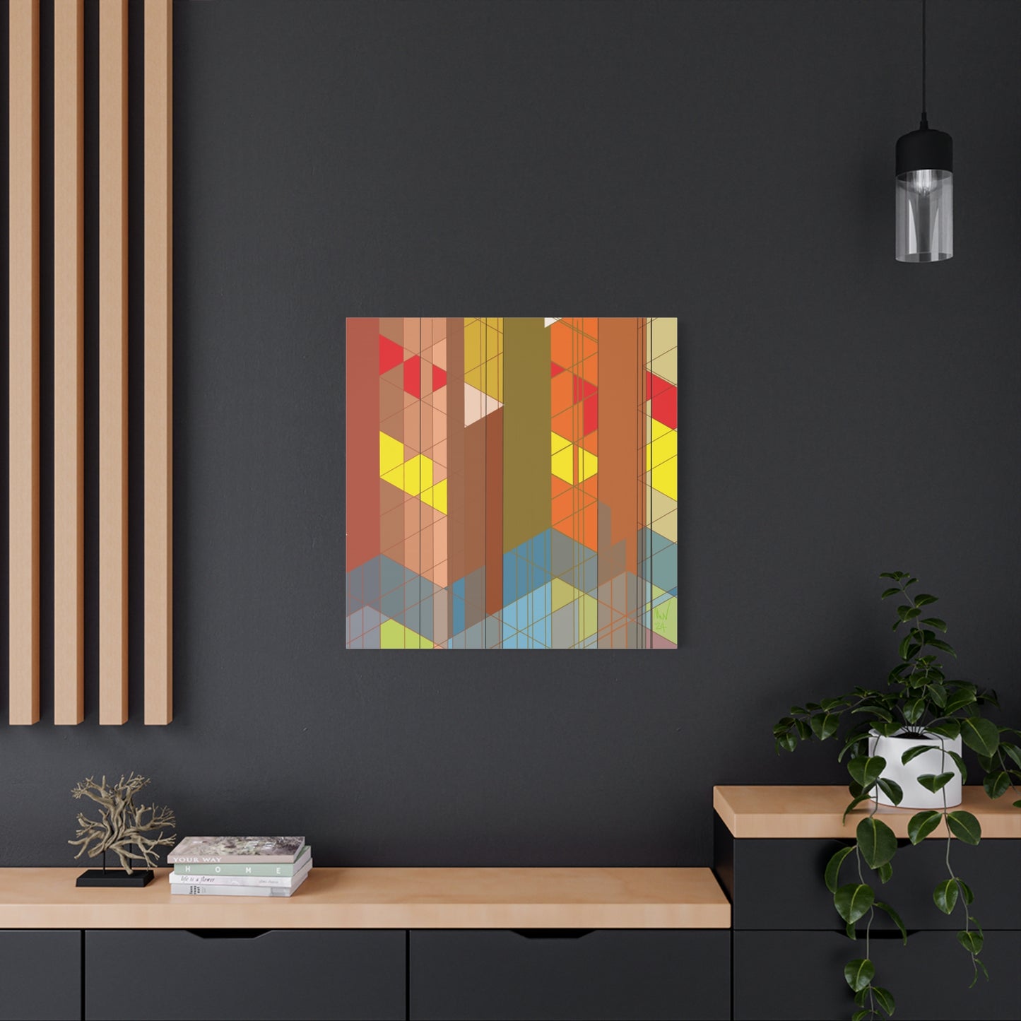 Subdued complexity (A)- Classic canvas (Free shipping in Australia)