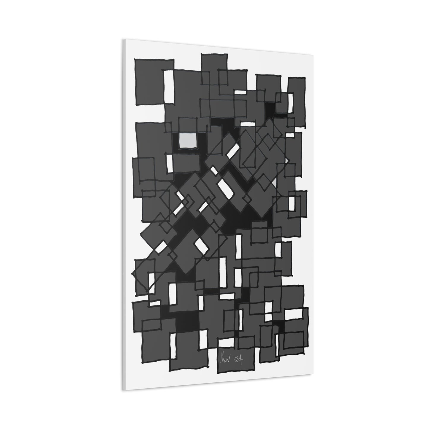Blocks- secret map (A)- Classic canvas (Free shipping in Australia)