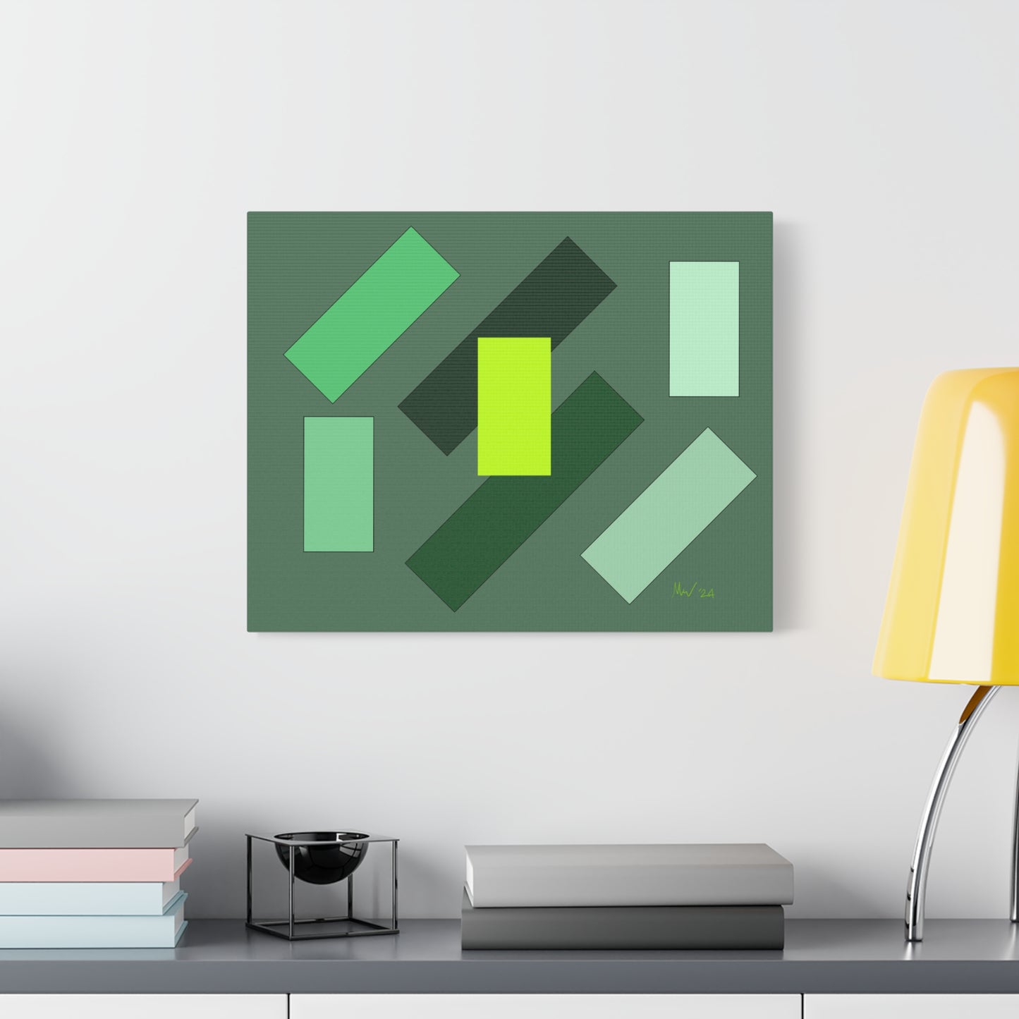 Green float flyover (A)- Classic Canvas (Free shipping in Australia)
