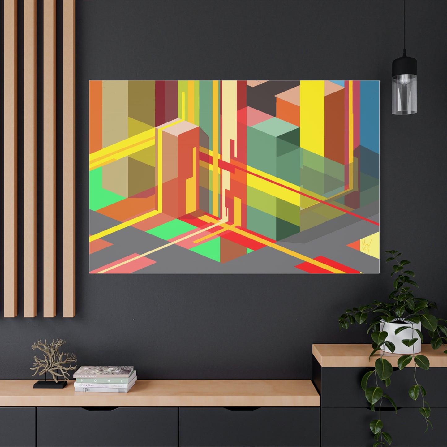 Urban complexity (A)- sunrise- Classic canvas (Free shipping in Australia)