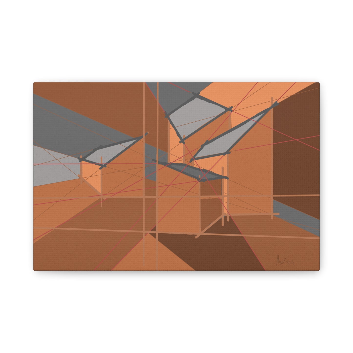 Playful brown 2 (A)- Classic canvas (Free shipping in Australia)