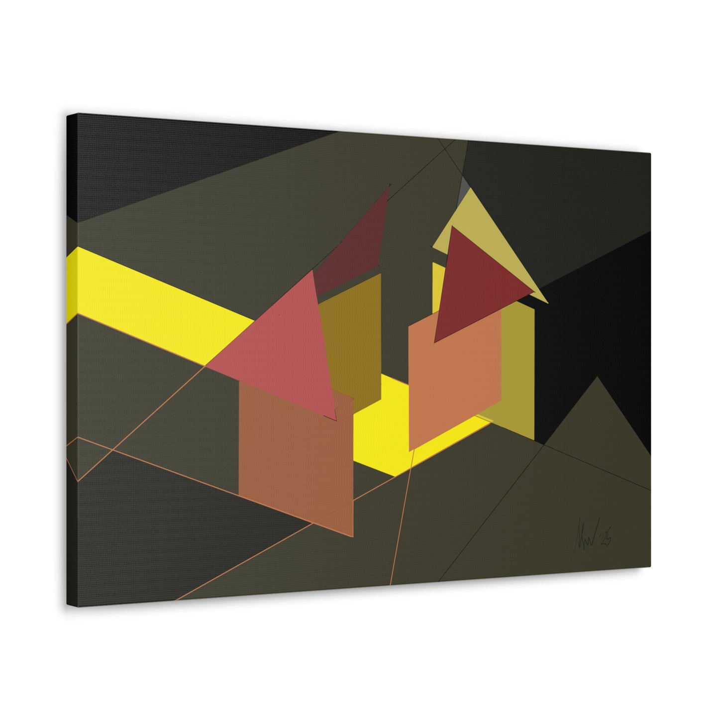 On site at dusk (A)- Classic canvas (Free shipping in Australia)
