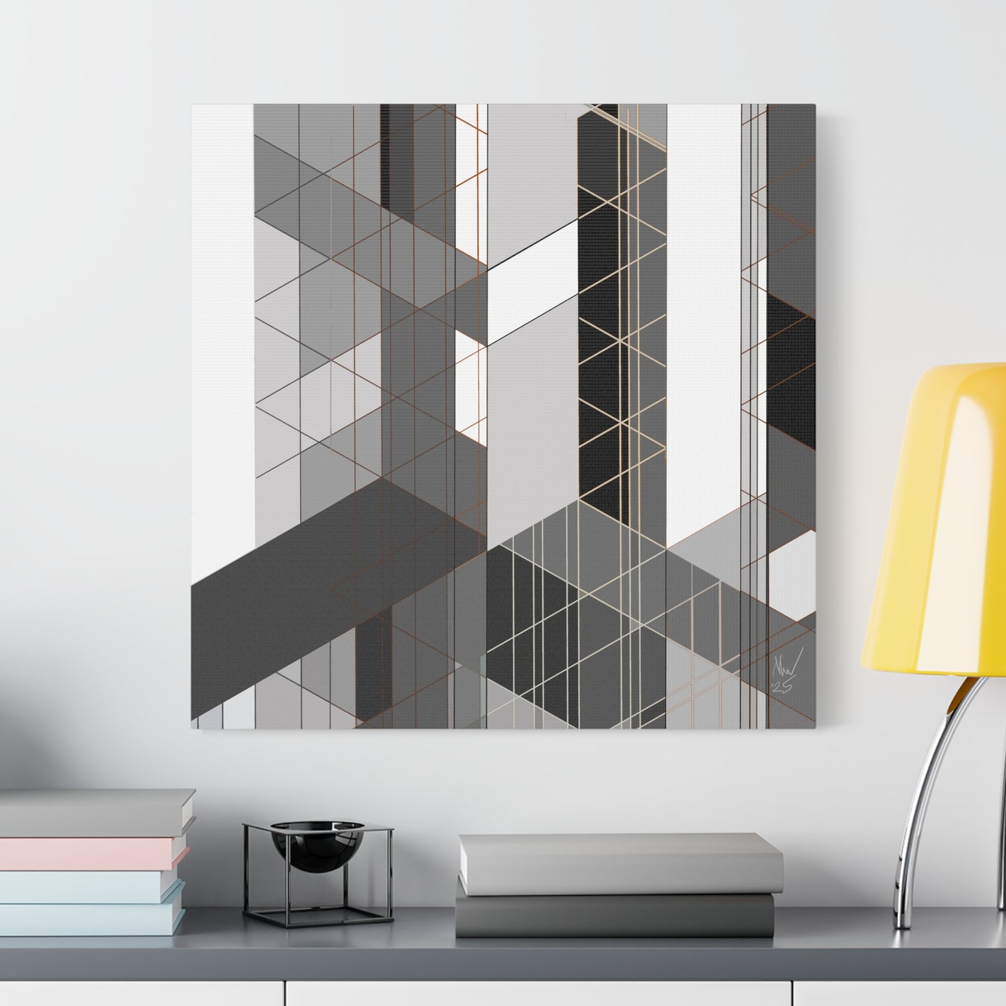 Urban complexity- B & W (A)- Classic canvas (Free shipping in Australia)