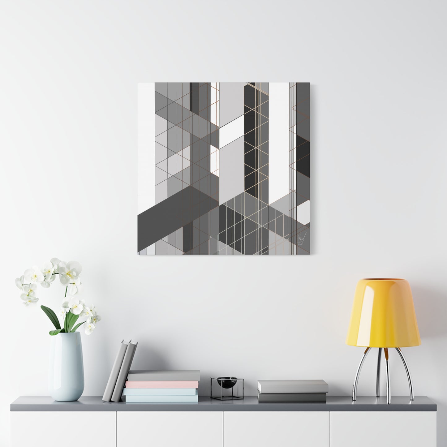 Urban complexity- B & W (A)- Classic canvas (Free shipping in Australia)
