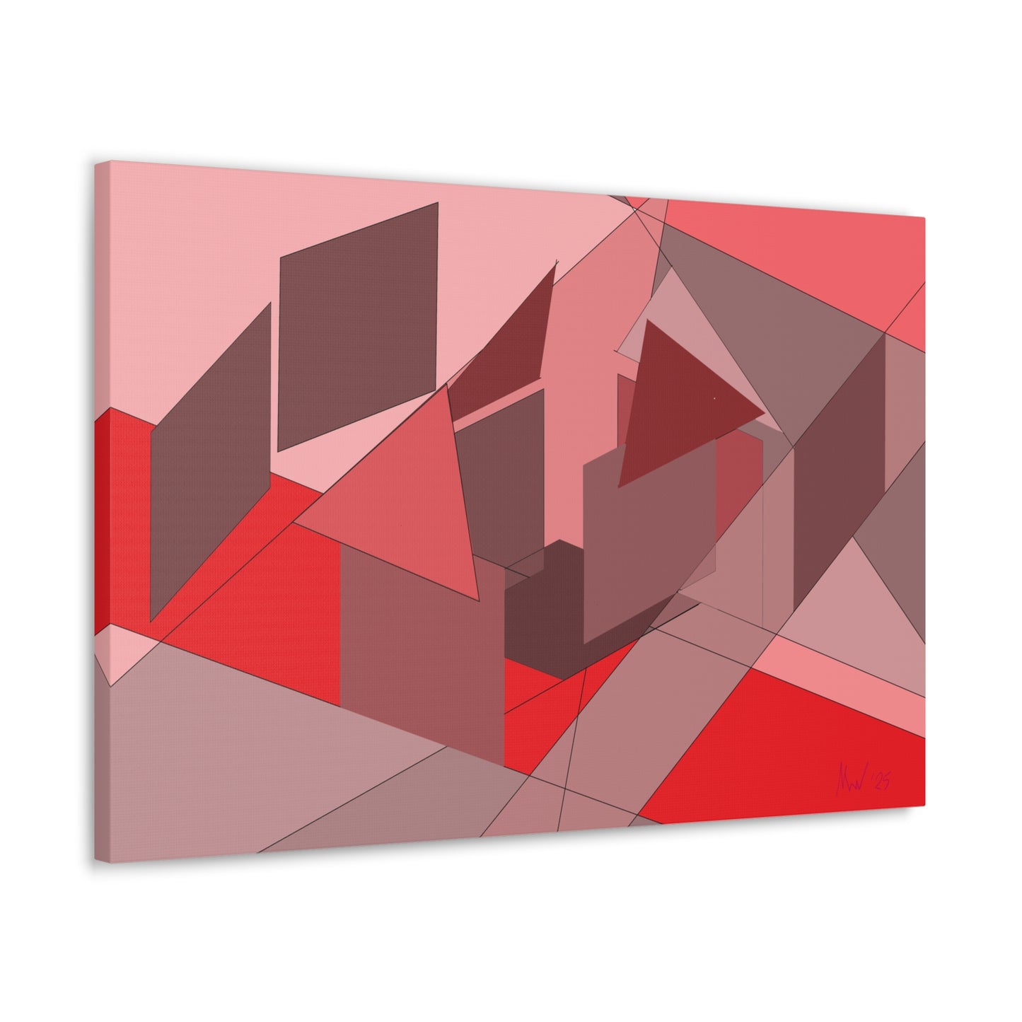 On site at sunset (A)- Classic canvas (Free shipping in Australia)