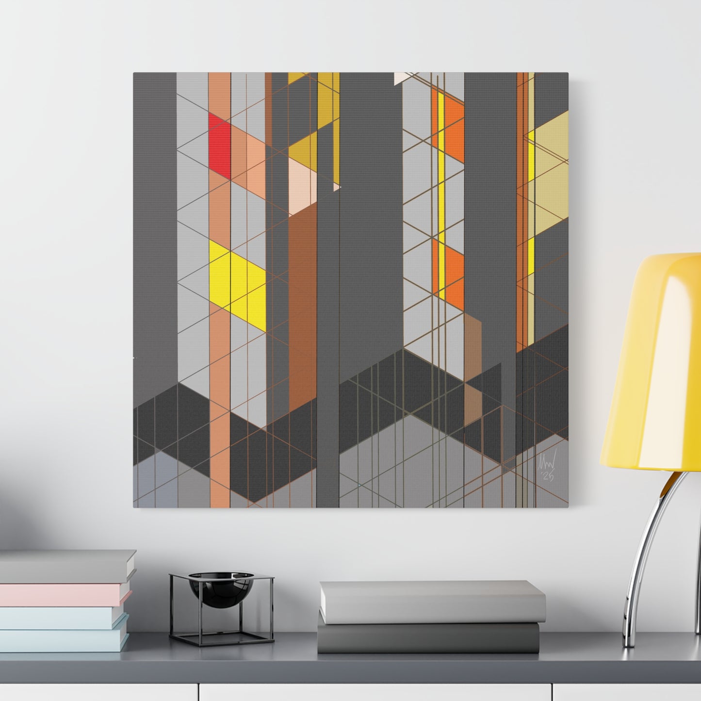 Chequered complexity (A). Classic canvas (Free shipping in Australia)