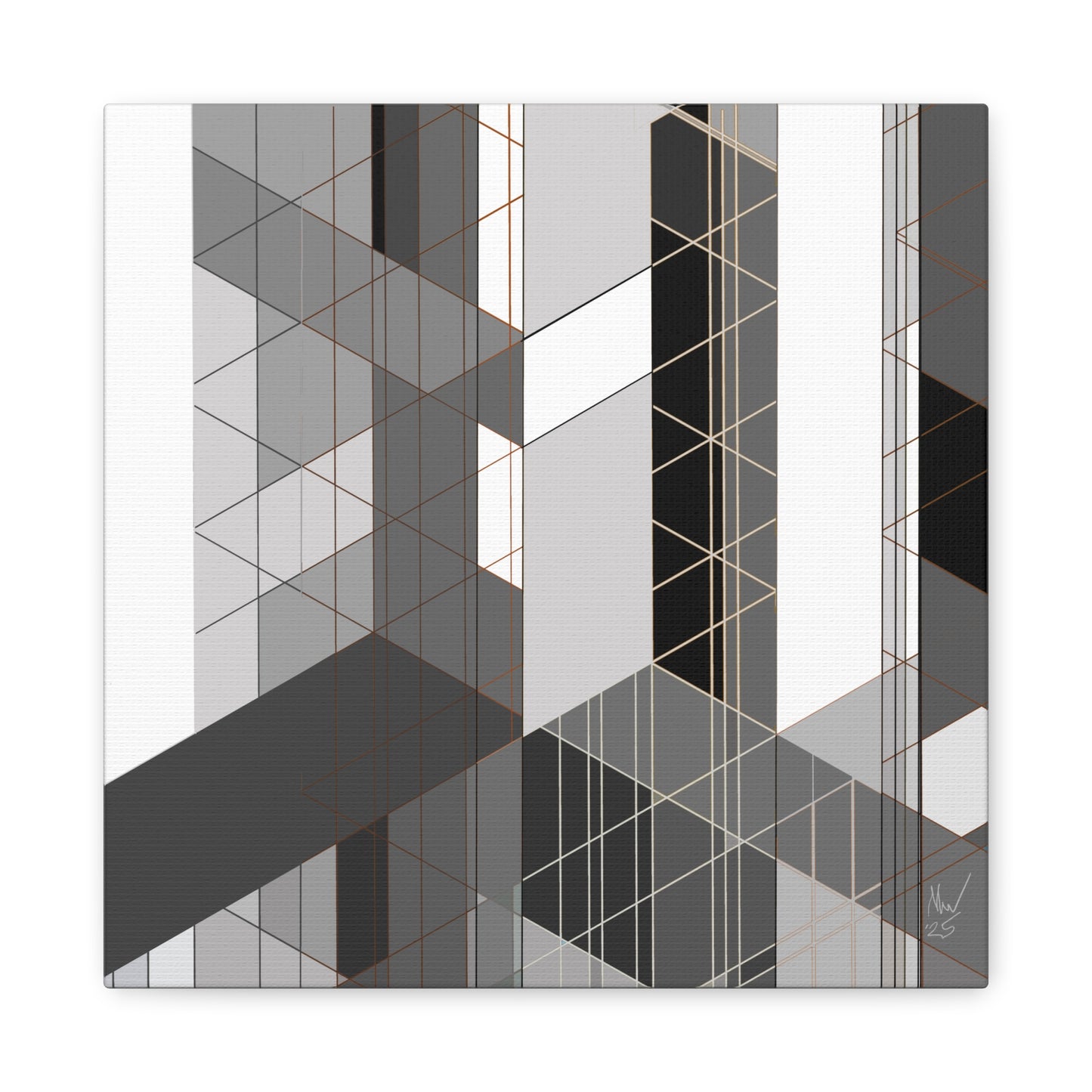 Urban complexity- B & W (A)- Classic canvas (Free shipping in Australia)