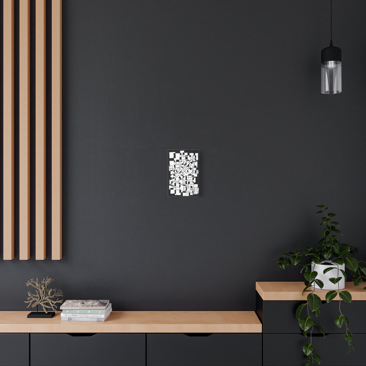 Blocks- negative (A)- Classic canvas (Free shipping in Australia)